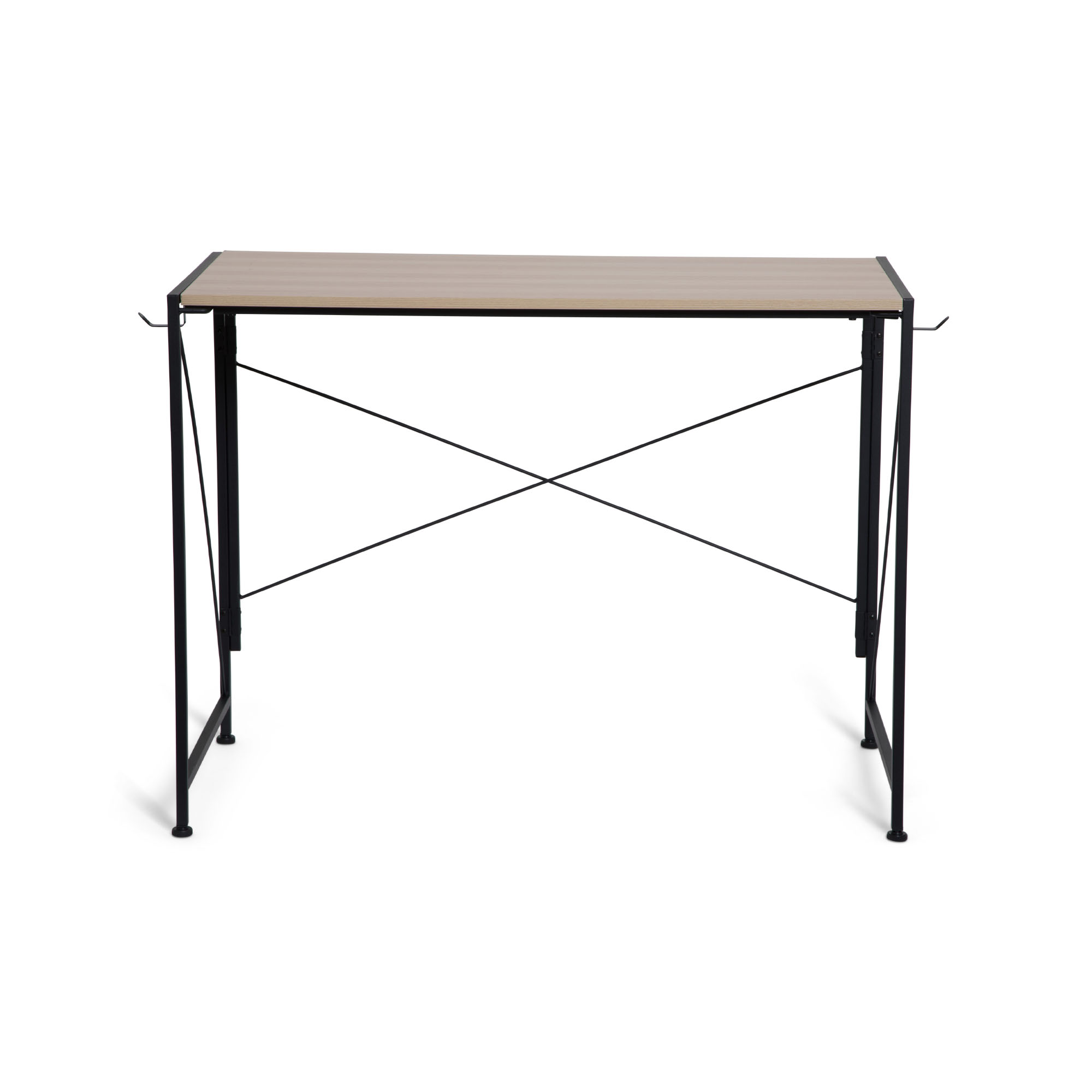 Scrivania pieghevole in legno e metallo, , large