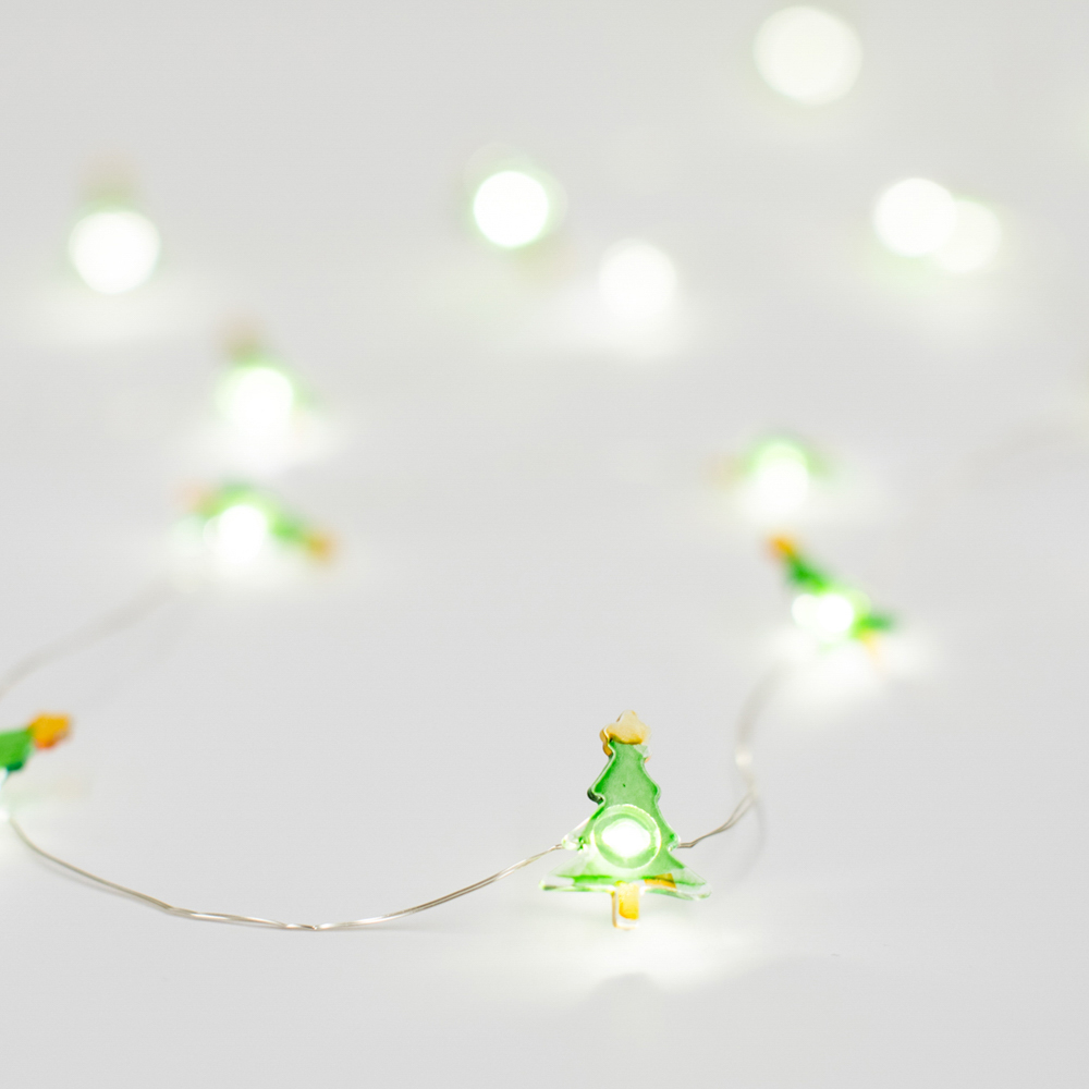 Ghirlanda di Natale con 20 luci led a batteria, , large