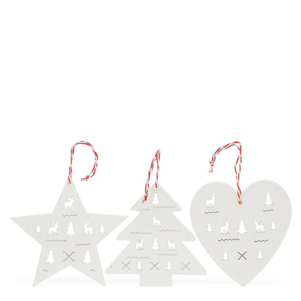 Decorazioni in legno Set di 3 pz, , large