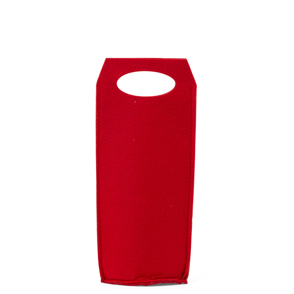 Portabottiglie Natalizio In Feltro - Colore Rosso, , large