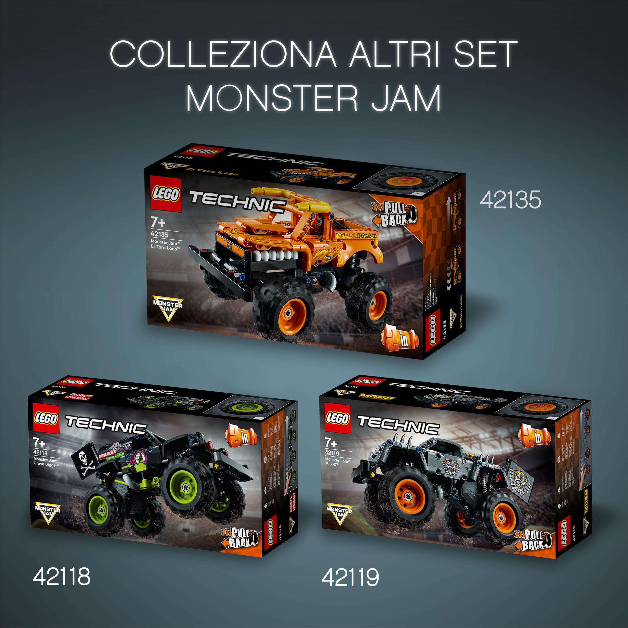 LEGO Technic Monster Jam Megalodon, da Camion a Macchina Giocattolo Low Racer Lu 42134, , large