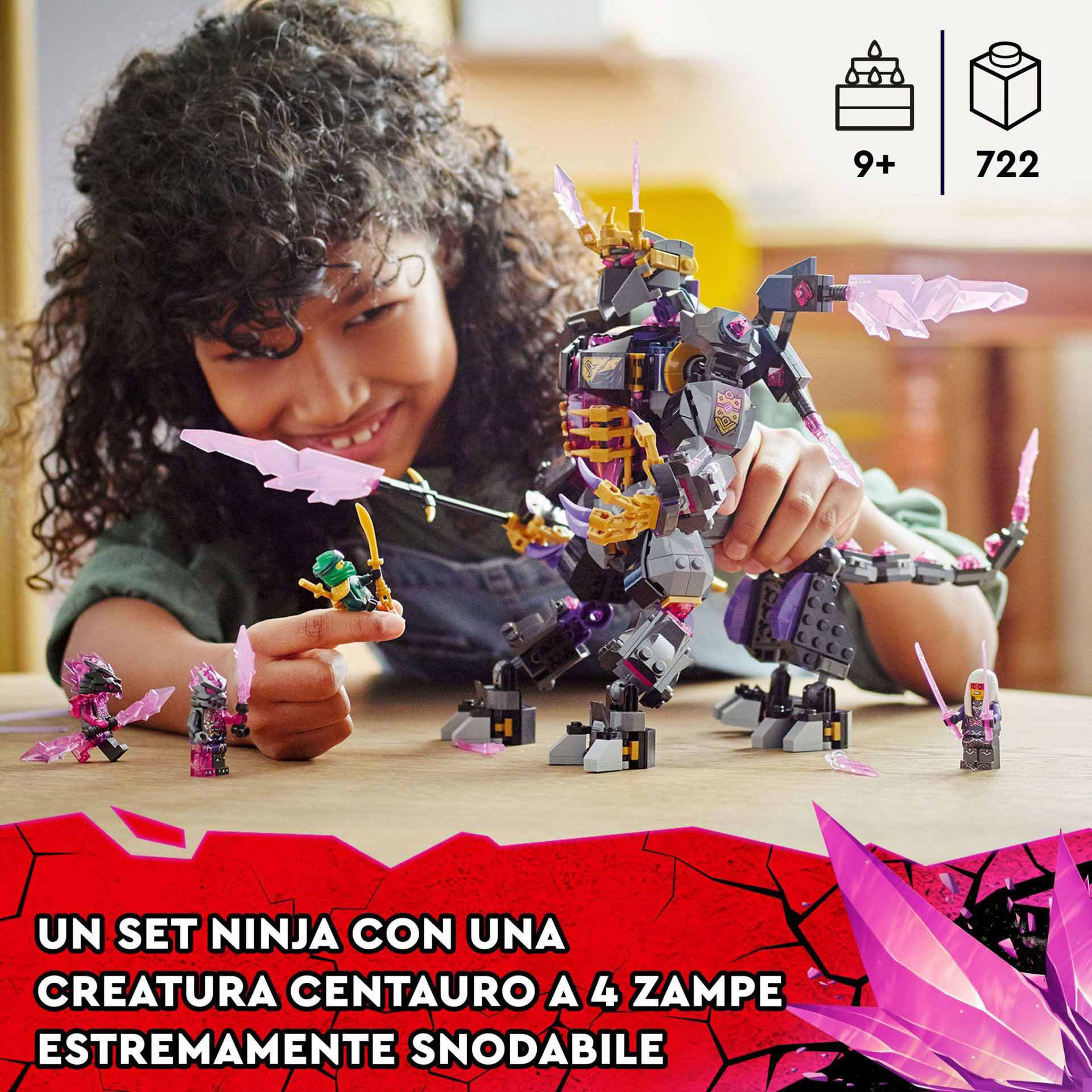 LEGO Ninjago Il Re dei Cristalli, Set Serie TV Crystallized con Action Figure e 71772, , large