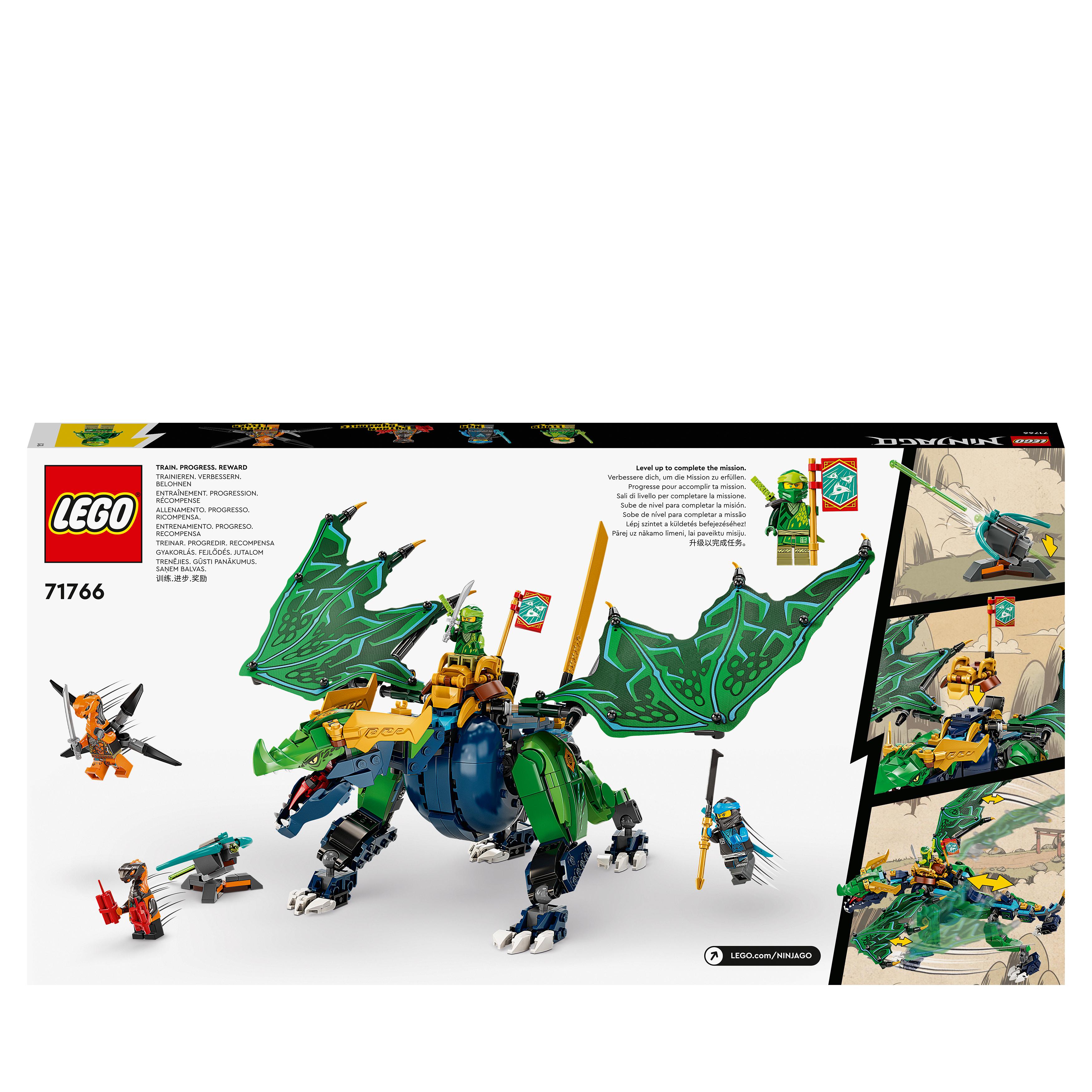 LEGO NINJAGO Dragone Leggendario di Lloyd, Giocattoli per Bambini di 8 Anni, Gue 71766, , large