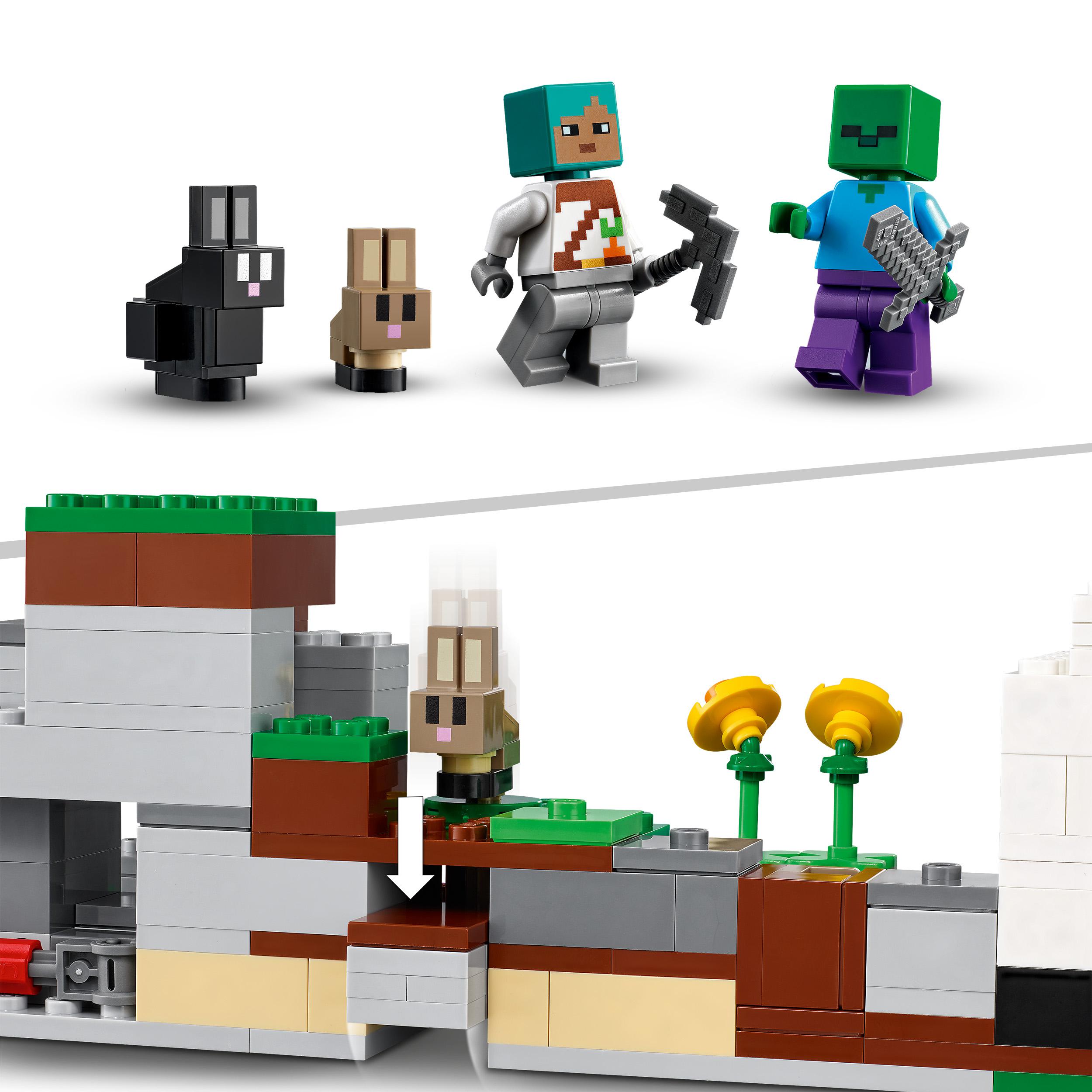 LEGO Minecraft Il Ranch del Coniglio, Giochi per Bambini e Bambine di 8 Anni con 21181, , large
