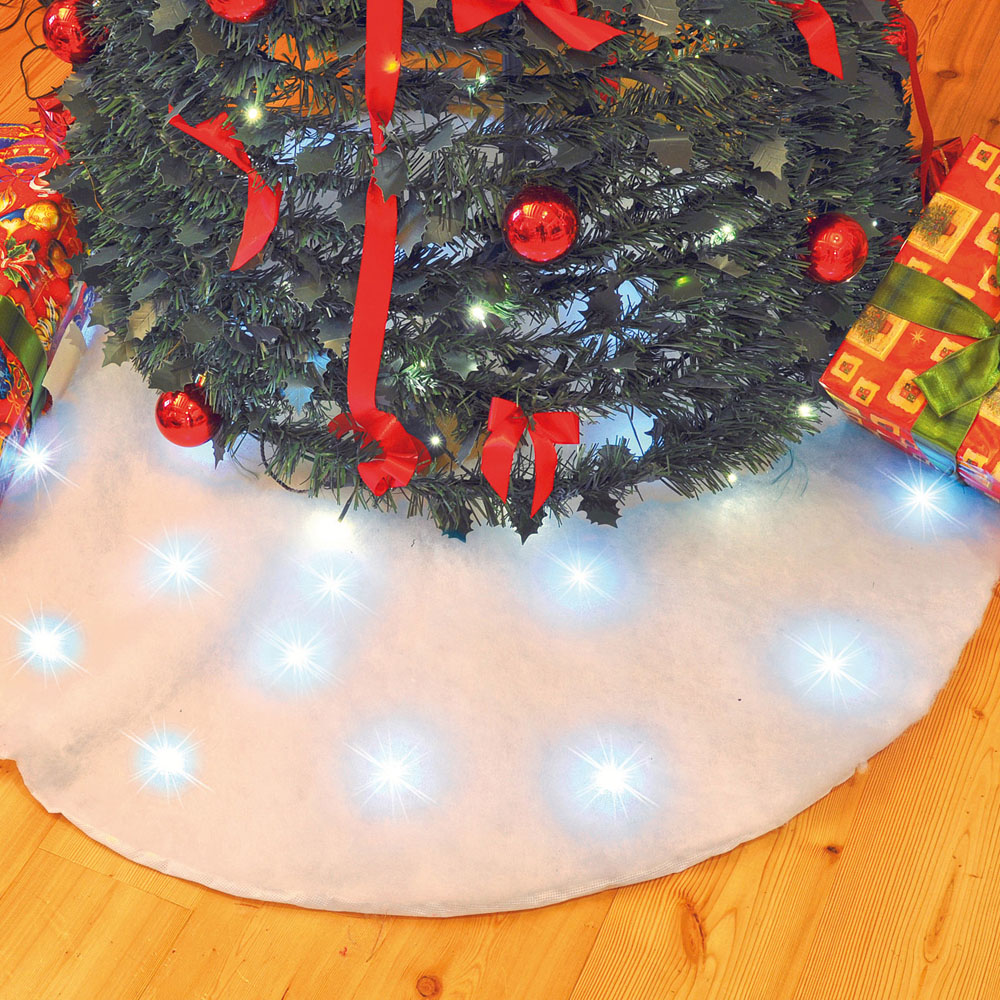 Tappetino luminoso sotto albero di Natale, , large