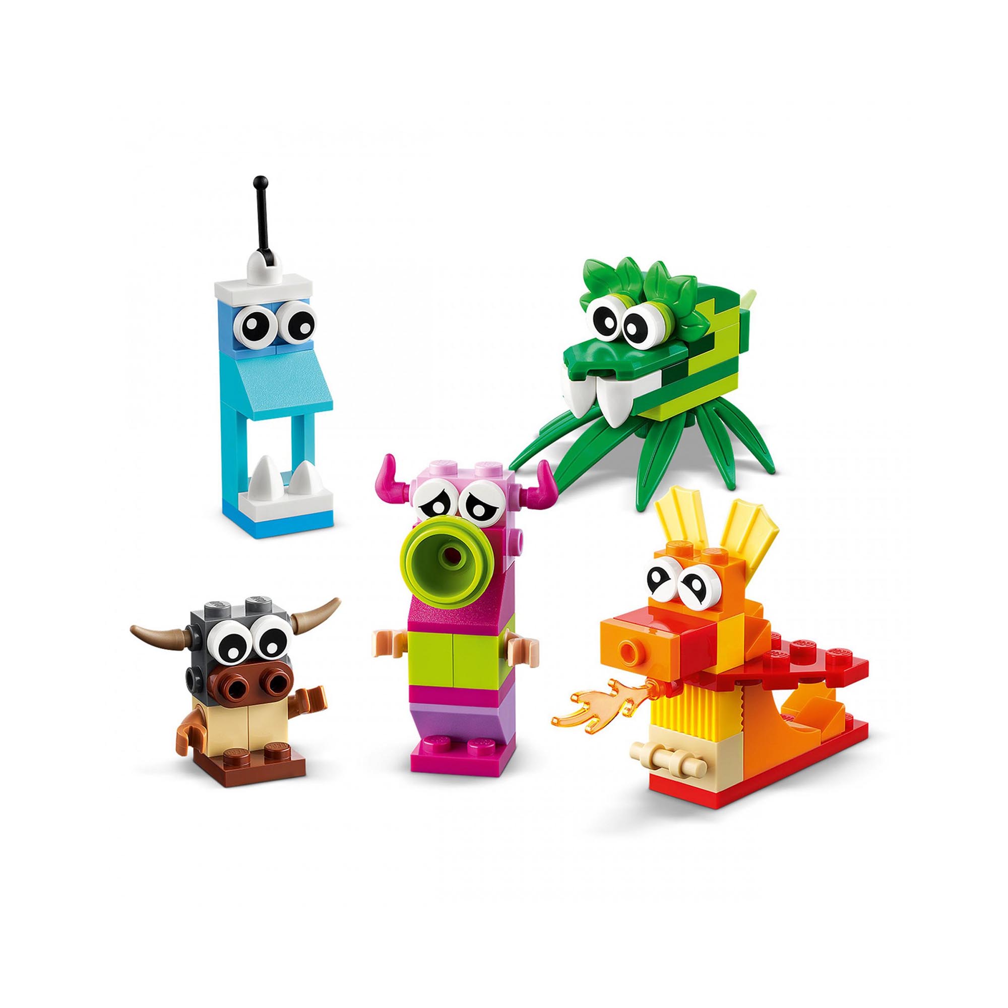 LEGO 11017 Classic Mostri Creativi, Giochi Educativi per Bambini dai 4 Anni in s 11017, , large