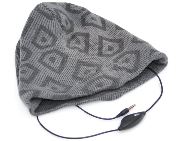 Cappello con auricolari integrati, , large