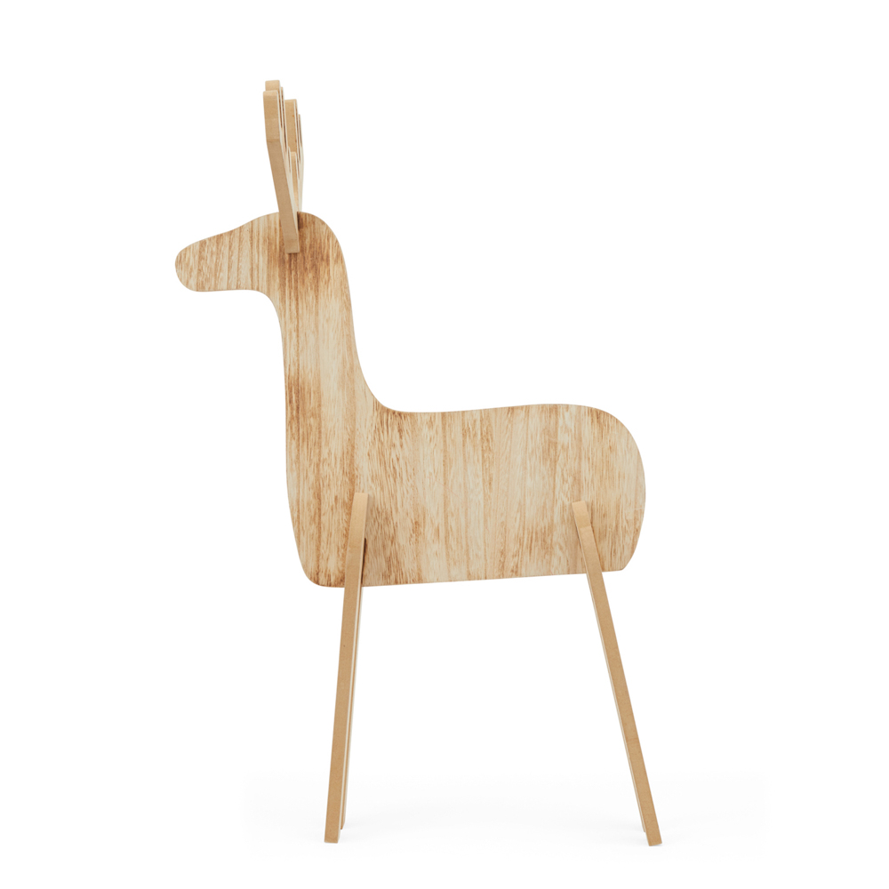 Renna in legno grande, , large