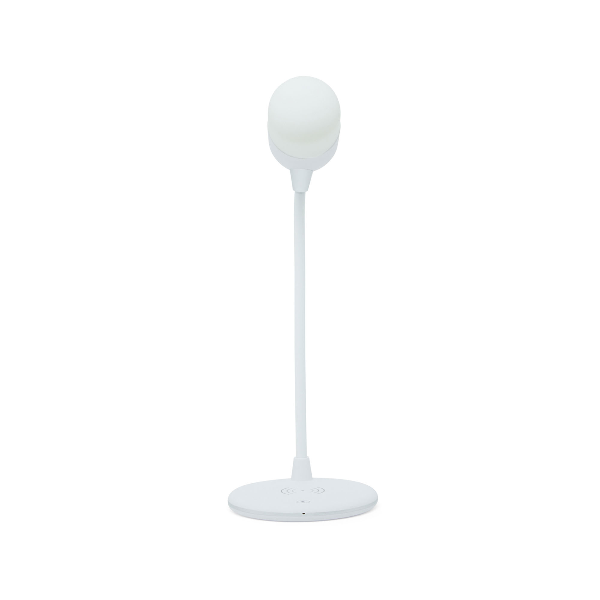 Lampada da tavolo con speaker e caricabatterie wireless, , large