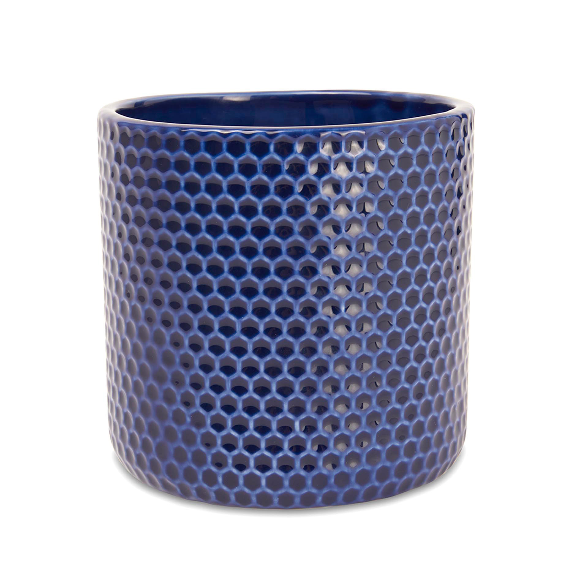Vaso in ceramica blu, , large