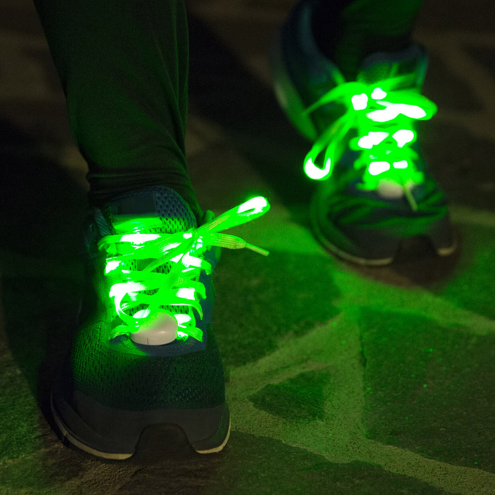 Coppia di lacci luminosi per scarpe, , large