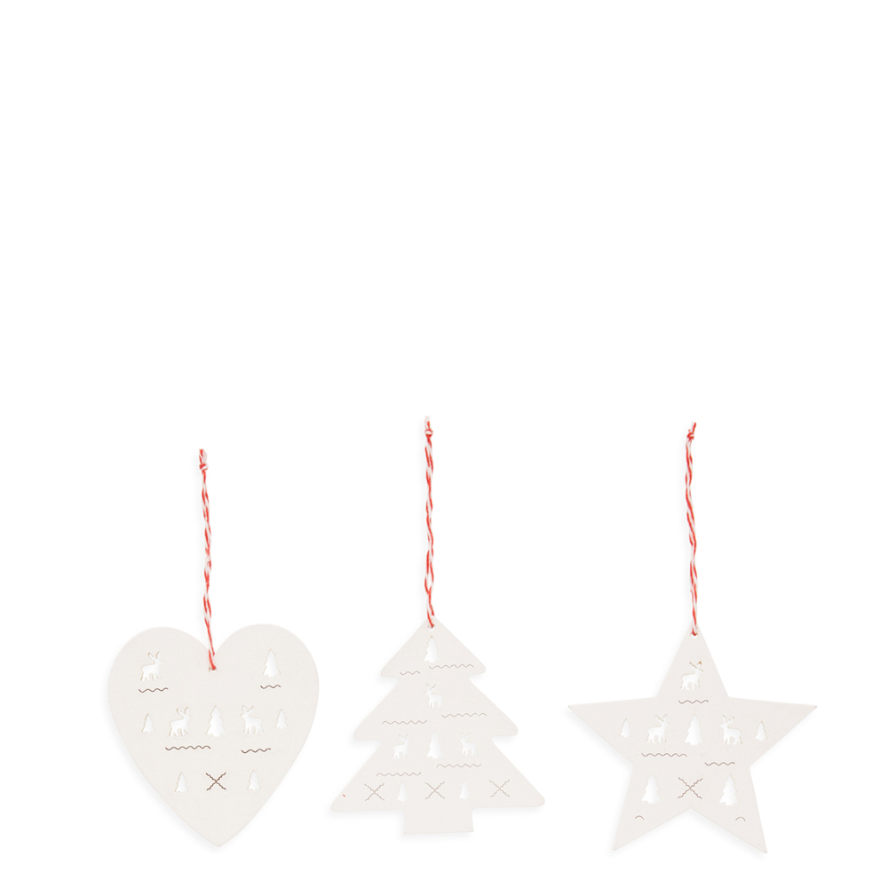 Decorazioni in legno Set di 3 pz, , large