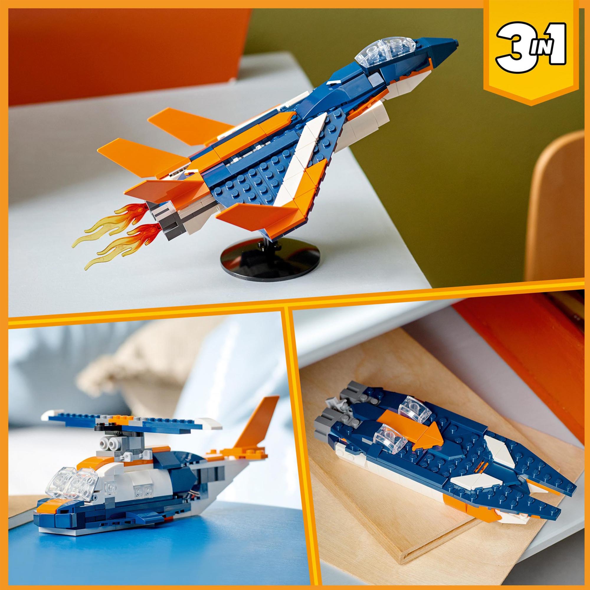 LEGO 31126 Creator 3in1 Jet Supersonico, Giocattoli Creativi di Costruzione per  31126, , large
