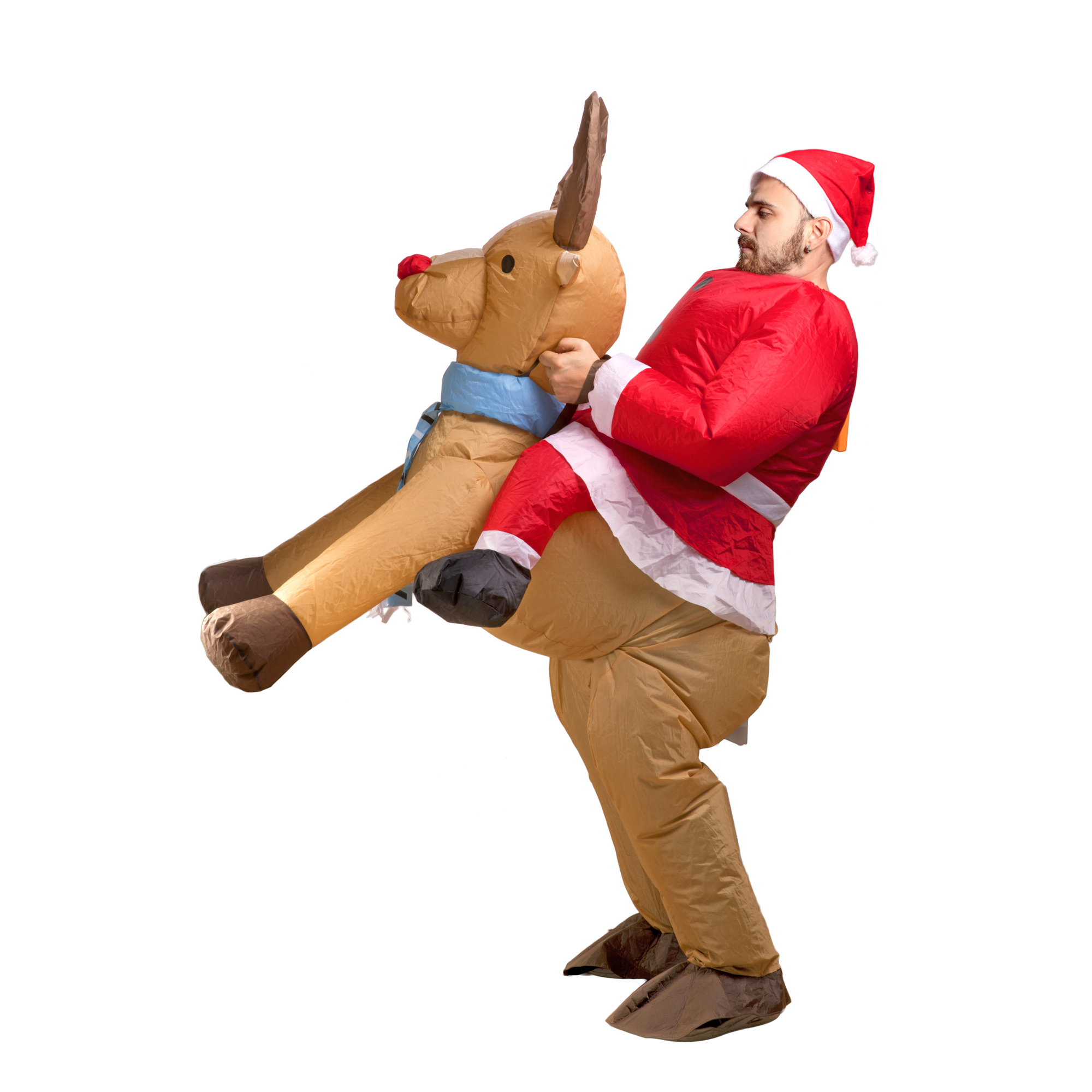 Costume gonfiabile Babbo Natale, , large