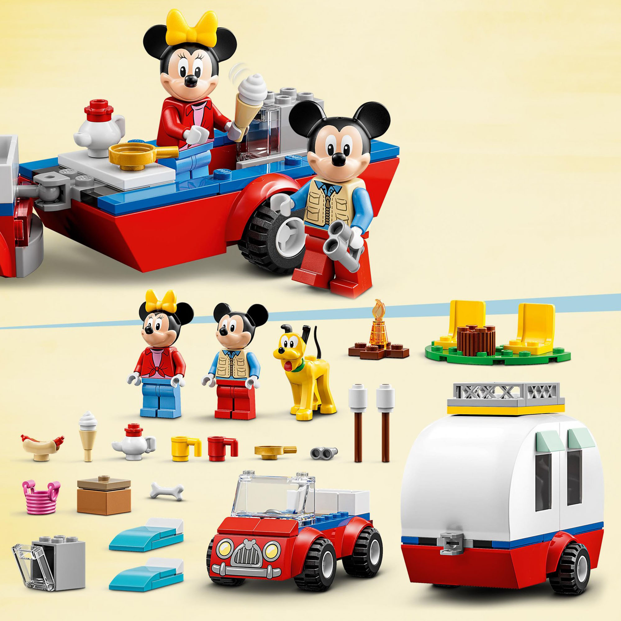 LEGO Disney Topolino e Amici Vacanza in Campeggio con Topolino e Minnie, con Plu 10777, , large