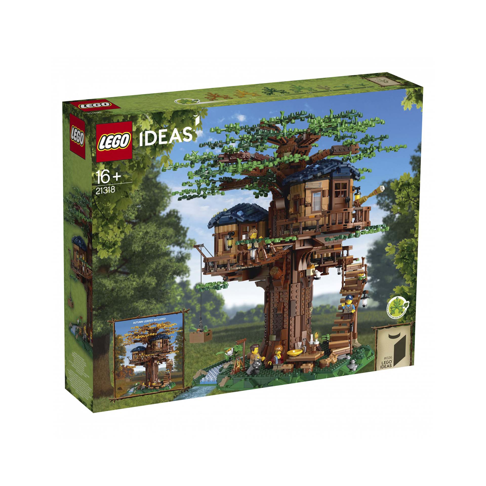 LEGO Ideas Casa sull'Albero, Set con 3 Casette e Foglie Interscambiabili, Model 21318, , large