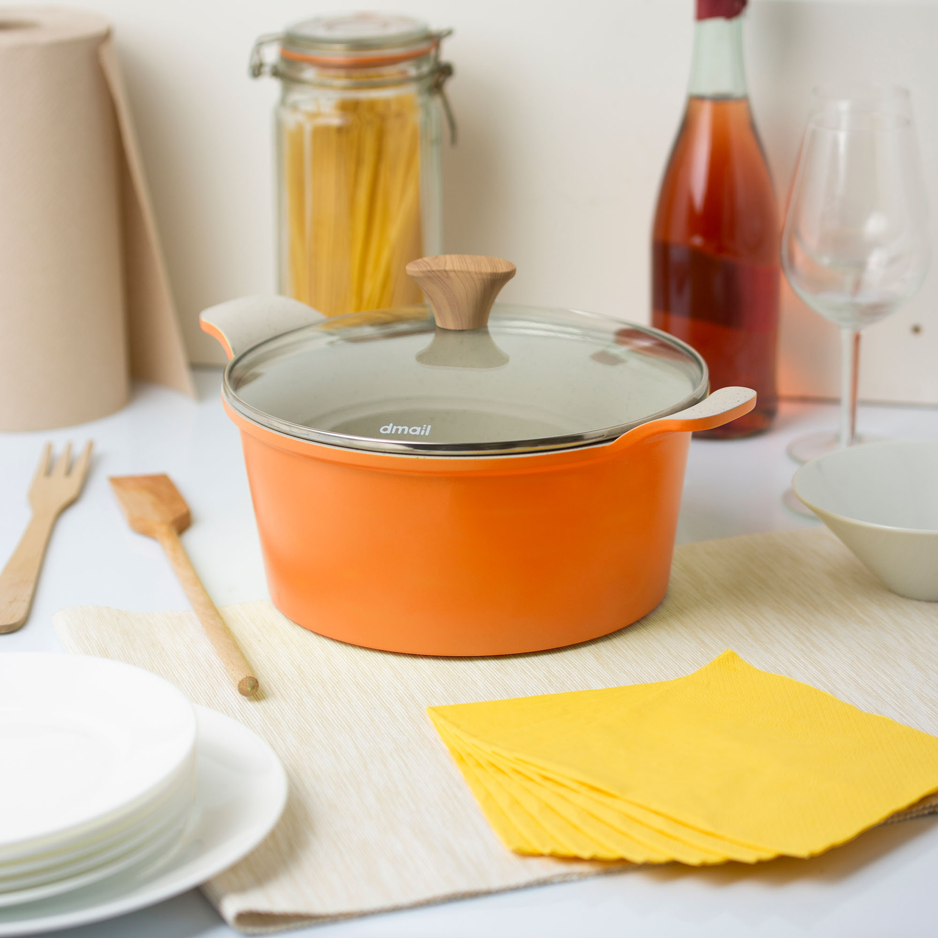 Casseruola con coperchio 24 cm, , large