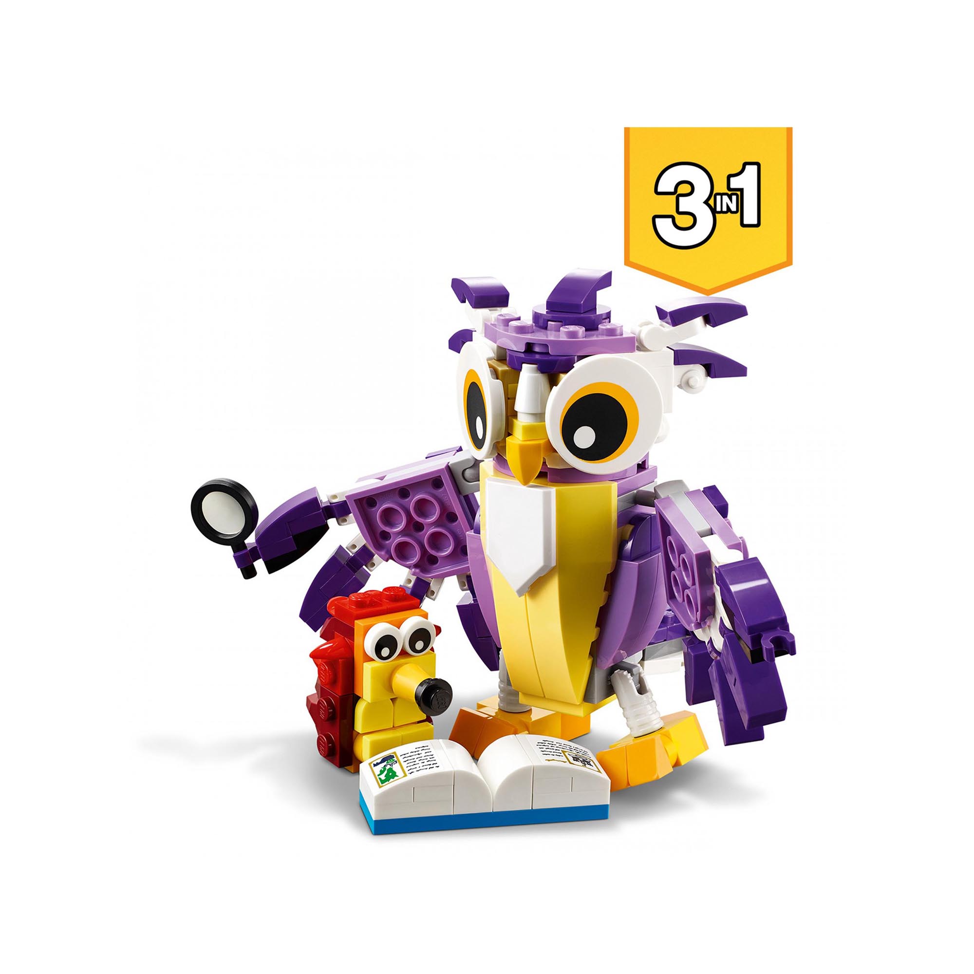 LEGO Creator 3in1 Creature della Foresta Fantasy, Set con Animali Giocattolo tra 31125, , large