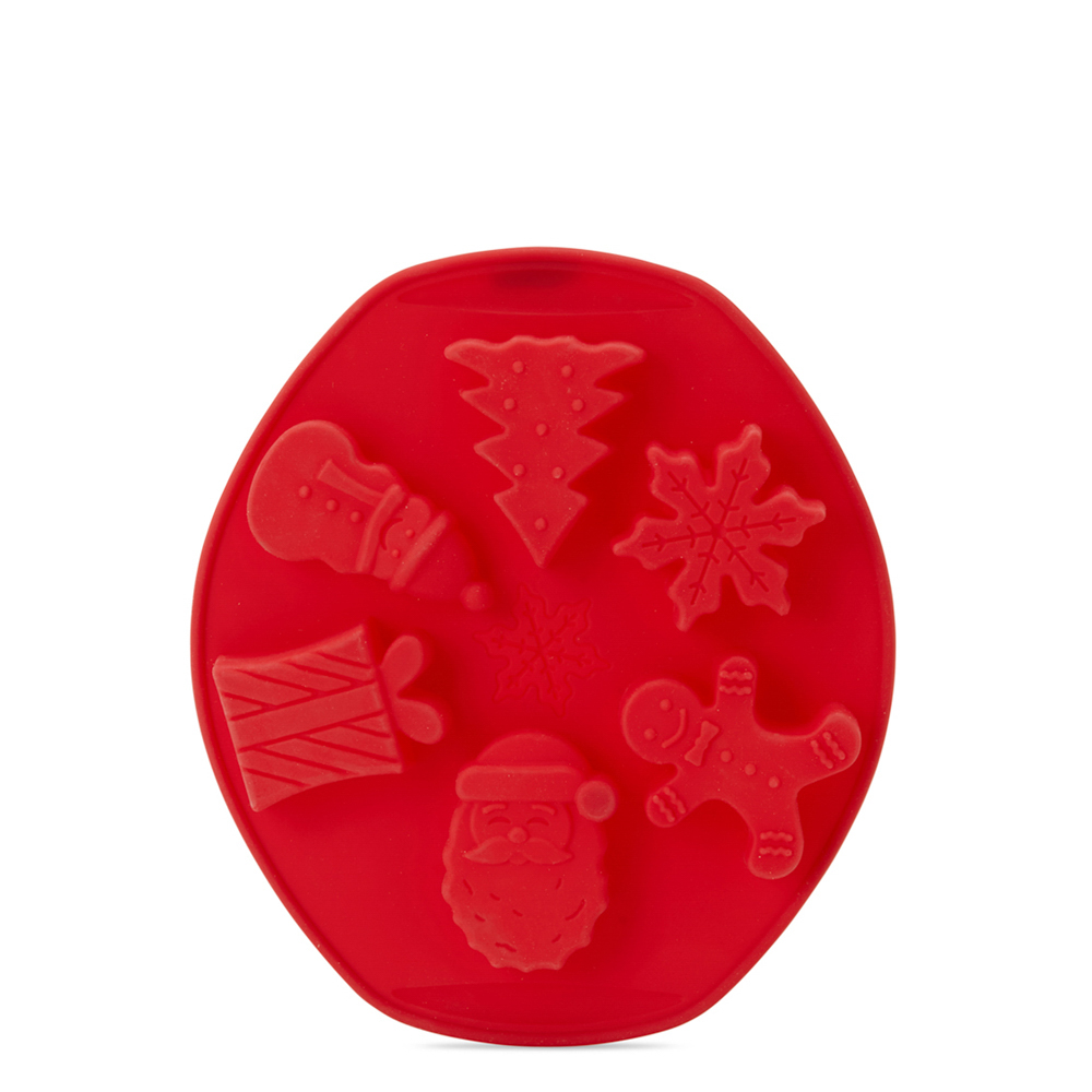 Stampo in silicone per dolci con 6 fantasie natalizie, , large