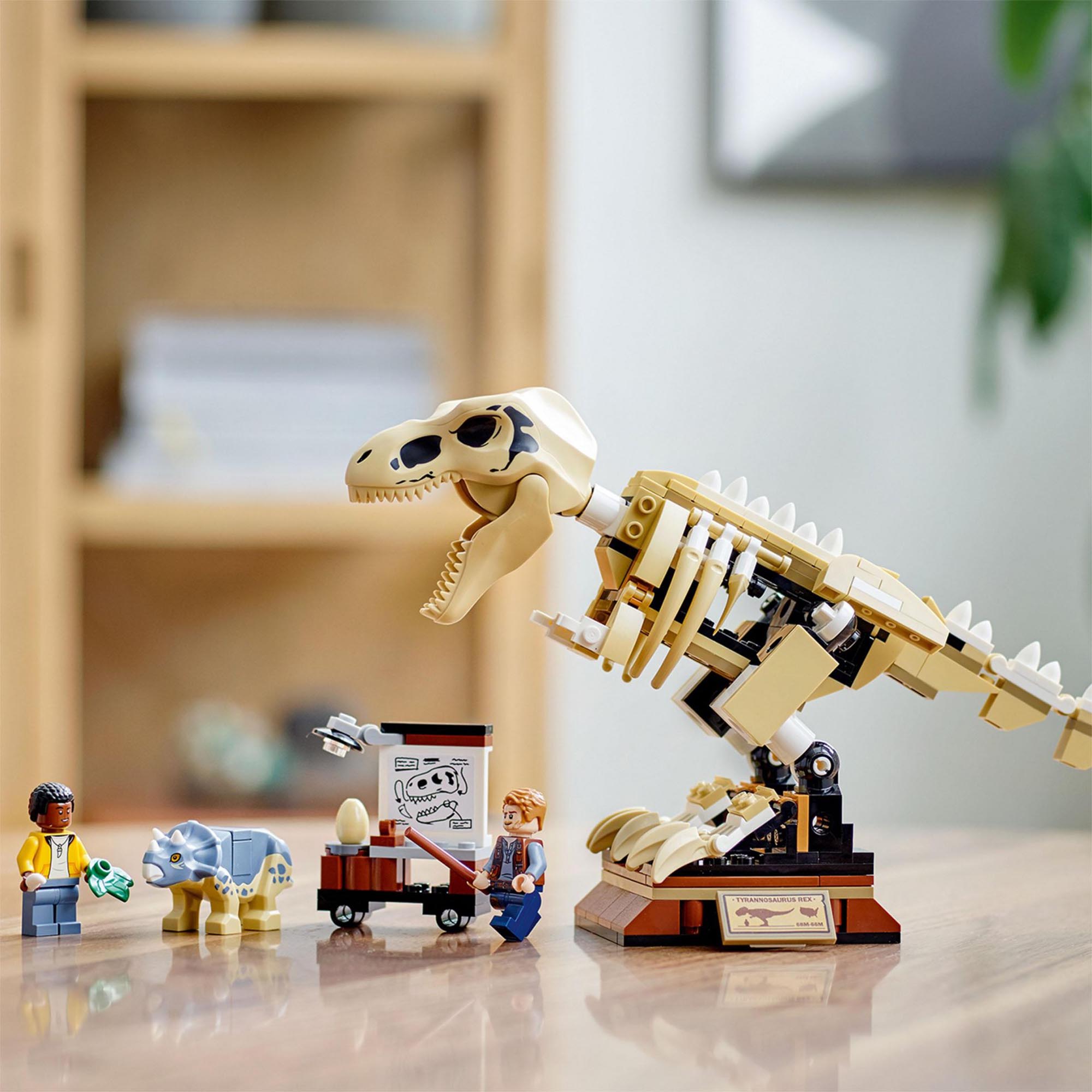 LEGO Jurassic World La Mostra del Fossile di Dinosauro T. Rex, Per Bambini dai 7 76940, , large