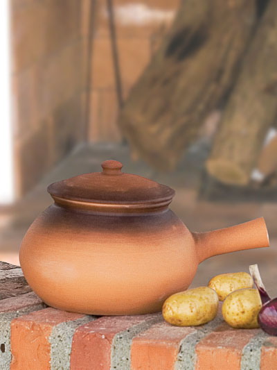 Cuoci patate in terracotta, , large