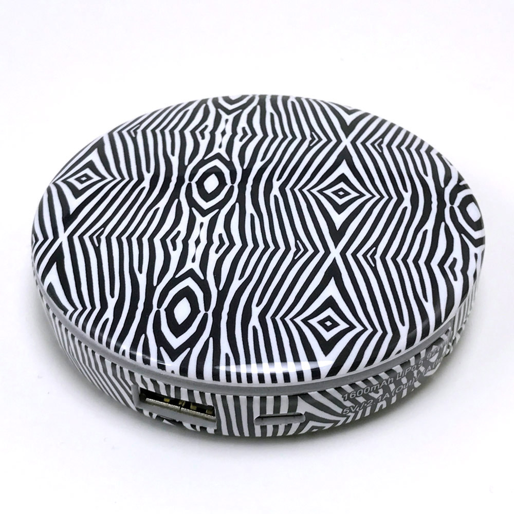 Specchietto da borsa power bank con luce, , large