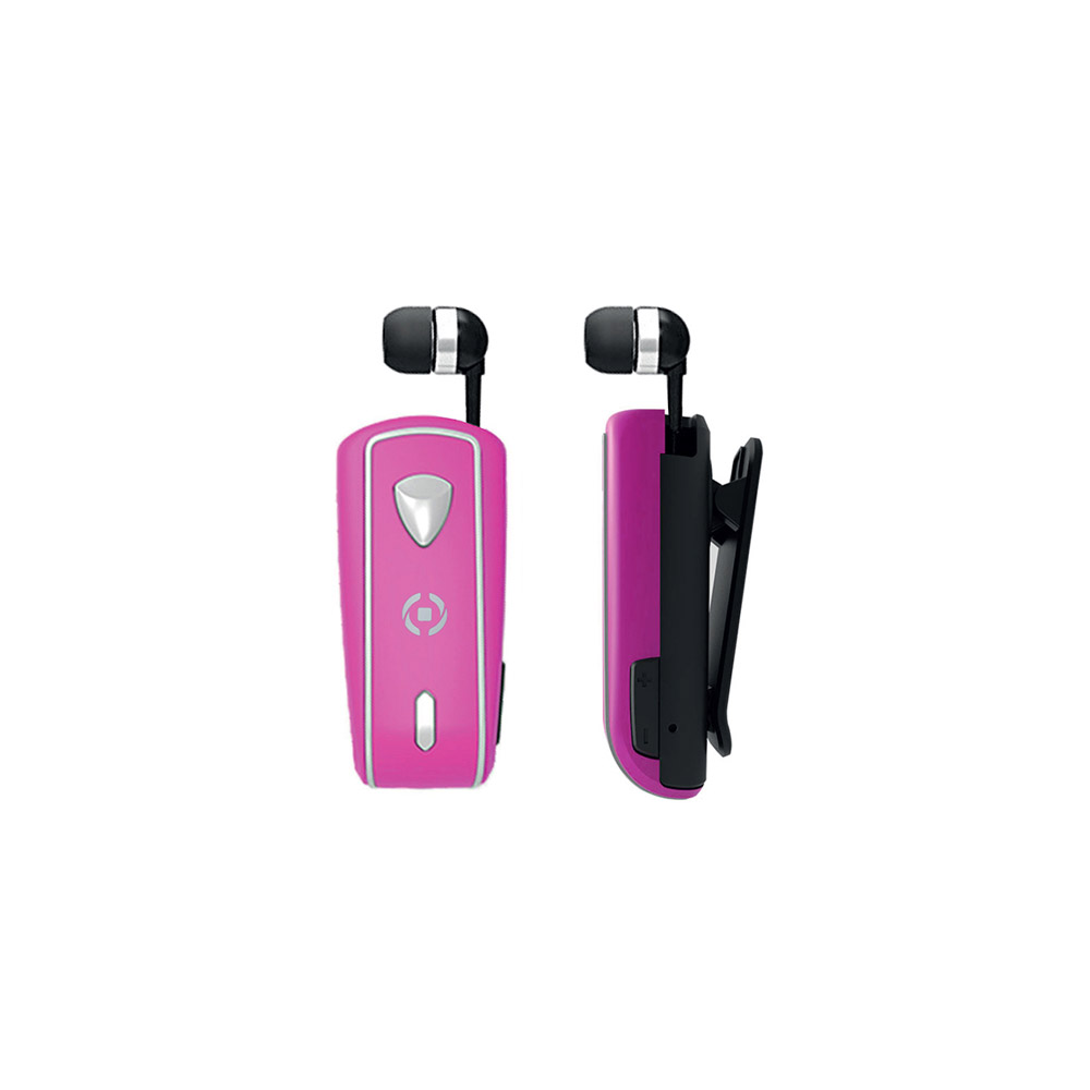 Auricolare Bluetooth con clip e cavo riavvolgibile, , large