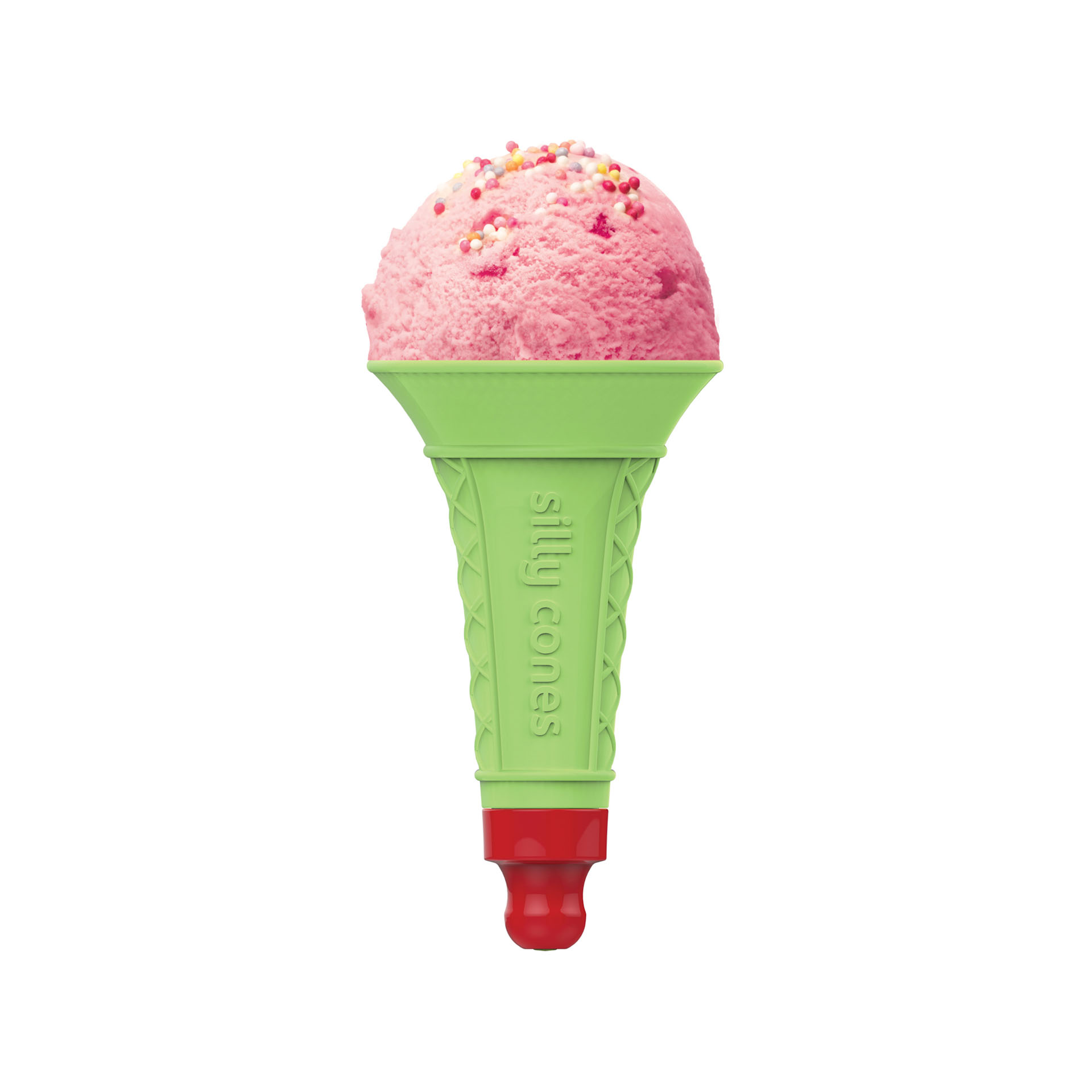 Cono gelato in silicone riutilizzabile set da 2, , large