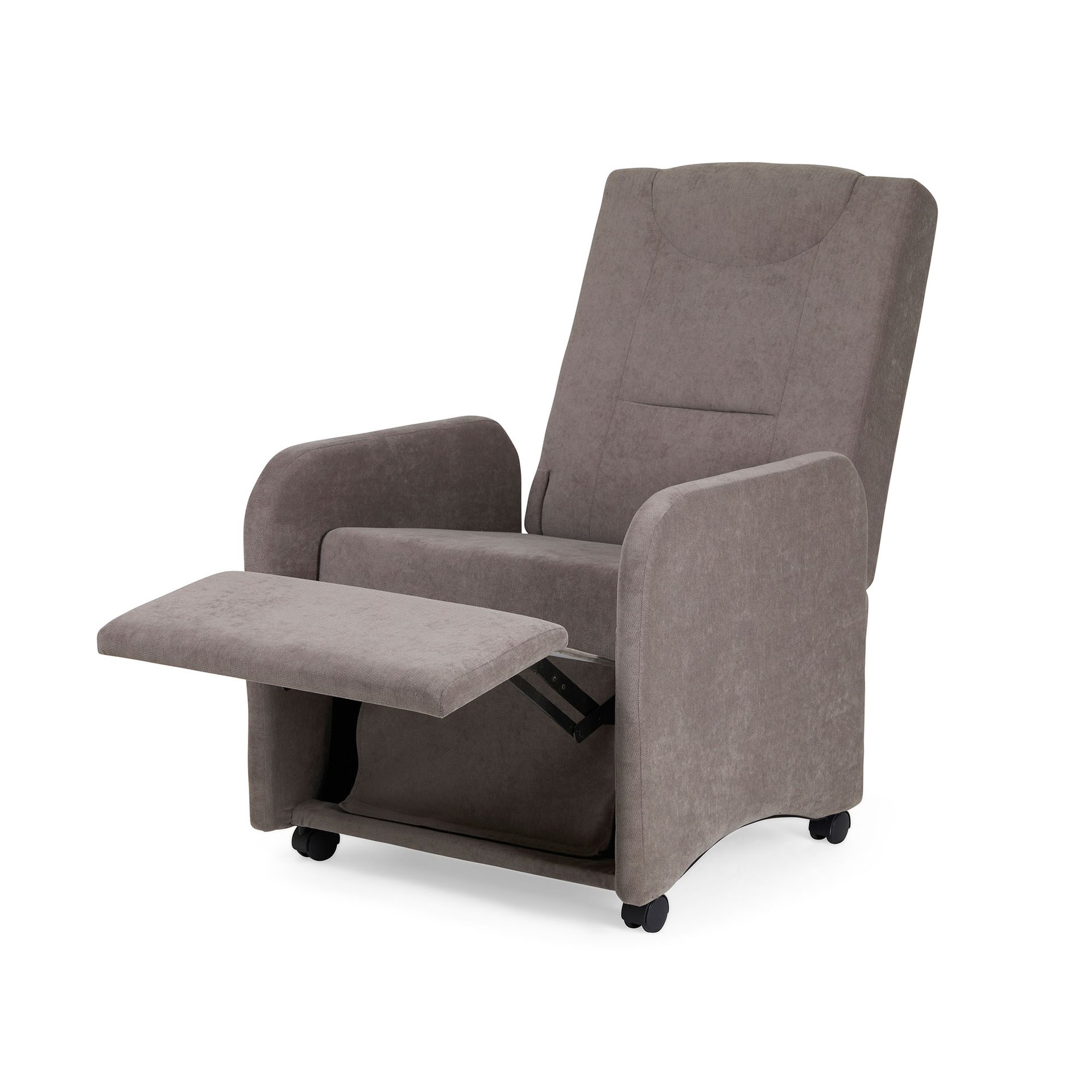 Poltrona pieghevole reclinabile con ruote, , large