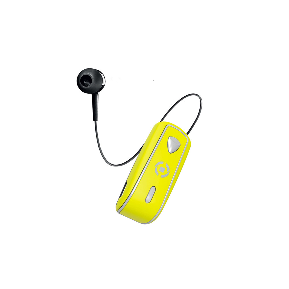 Auricolare Bluetooth con clip e cavo riavvolgibile, , large