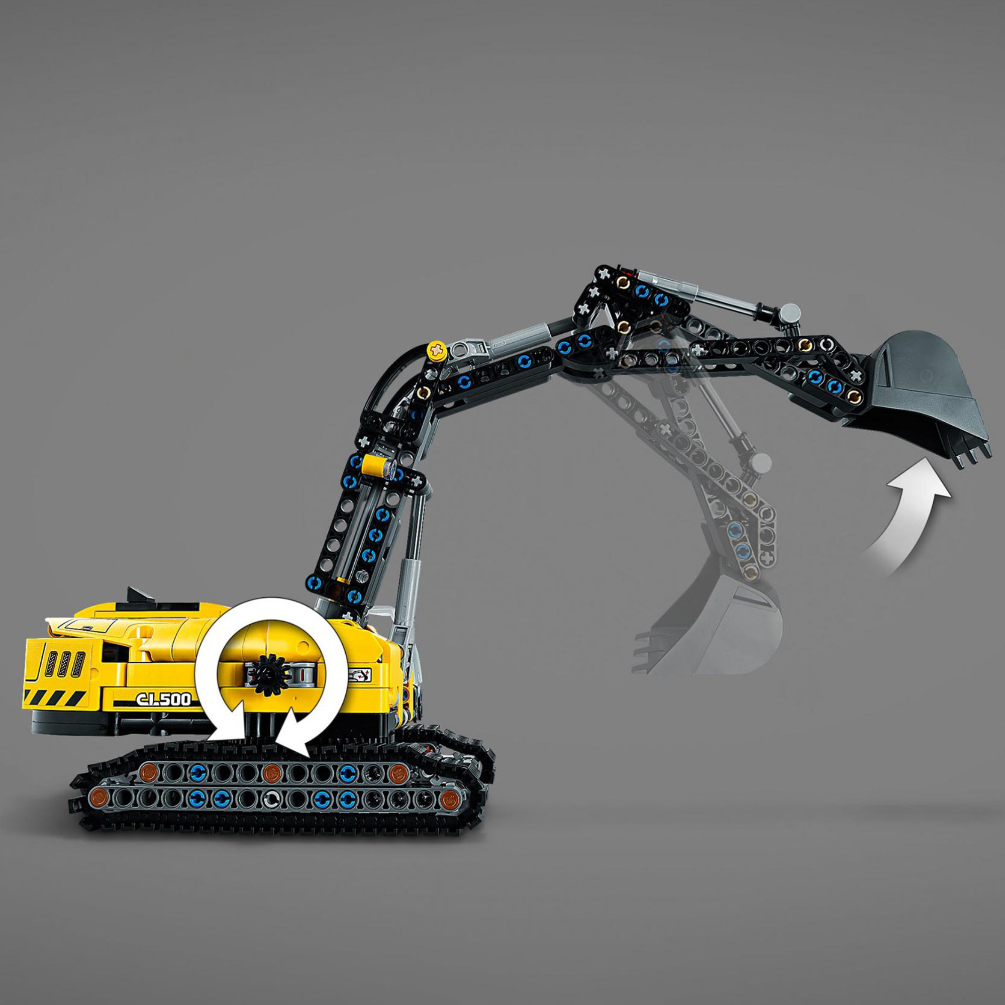 LEGO Technic Escavatore Pesante, Trattore, Modellino 2 in 1, Kit di Costruzione  42121, , large