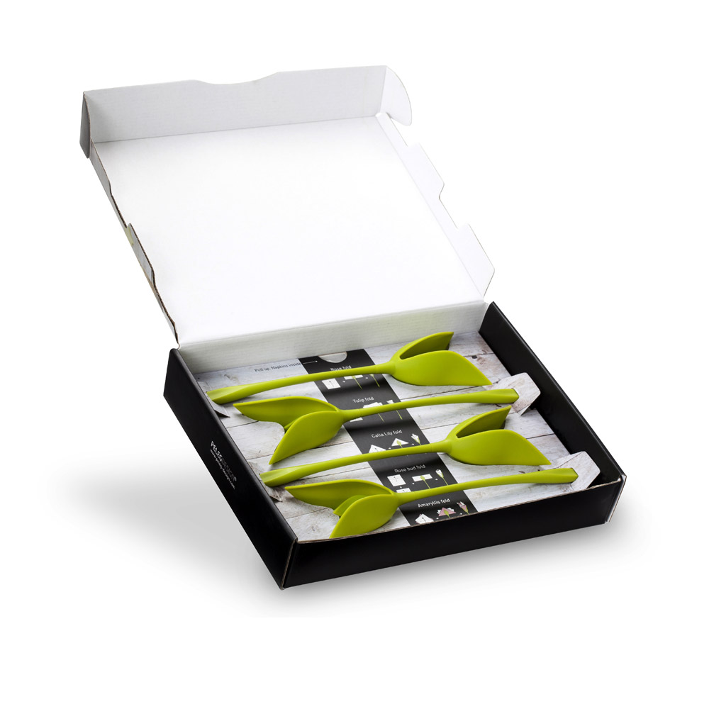 Portatovaglioli a forma di fiore Bloom - Set di 4 pz, , large
