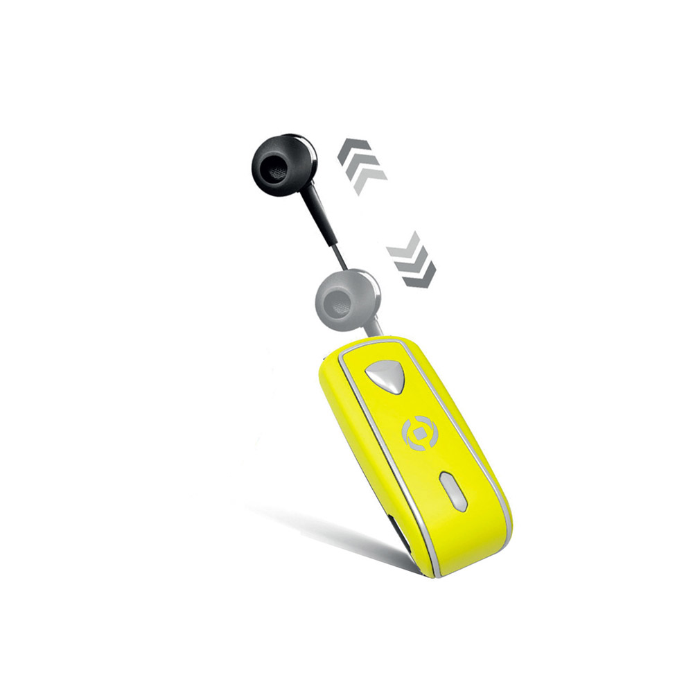 Auricolare Bluetooth con clip e cavo riavvolgibile, , large