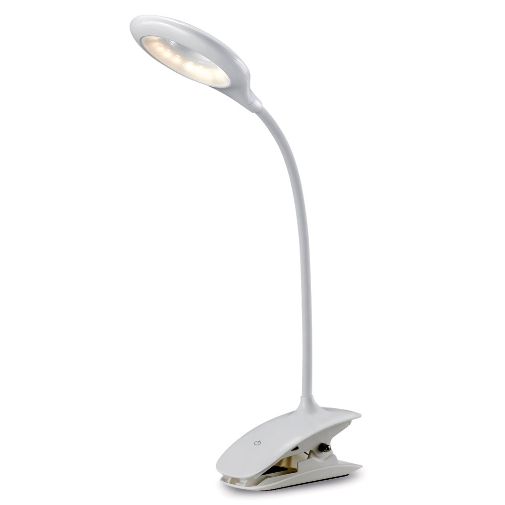 Lampada 20 Led Con Lente Di Ingrandimento E Clip, , large