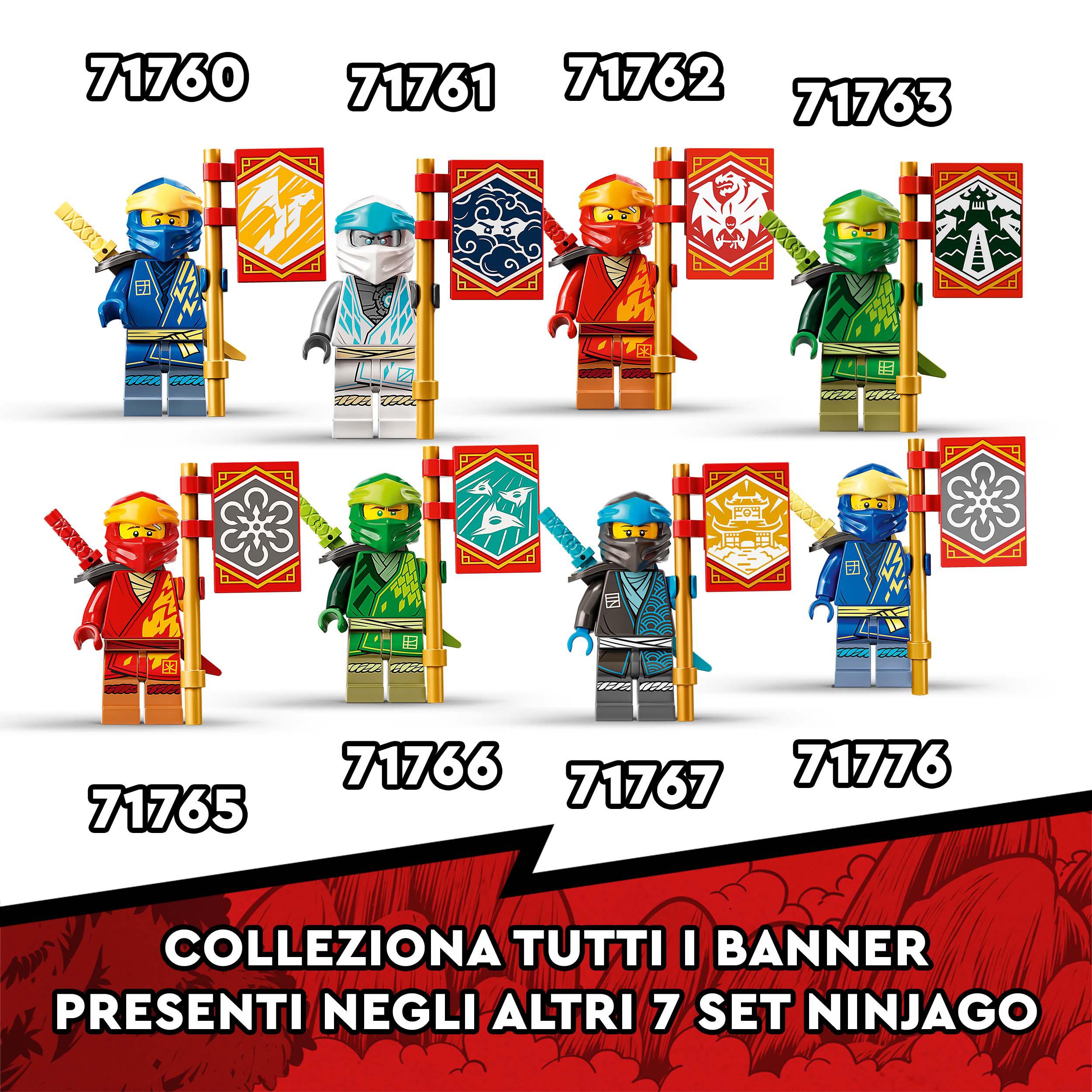 LEGO NINJAGO Mech Ultra Combo Ninja, Set 4 in 1 per Bambini 9 Anni con Auto, Jet 71765, , large