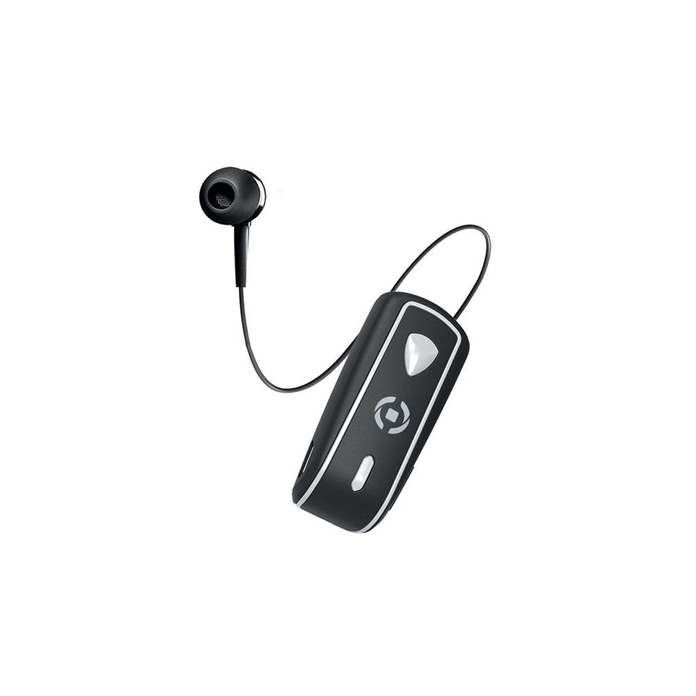 Auricolare Bluetooth con clip e cavo riavvolgibile, , large