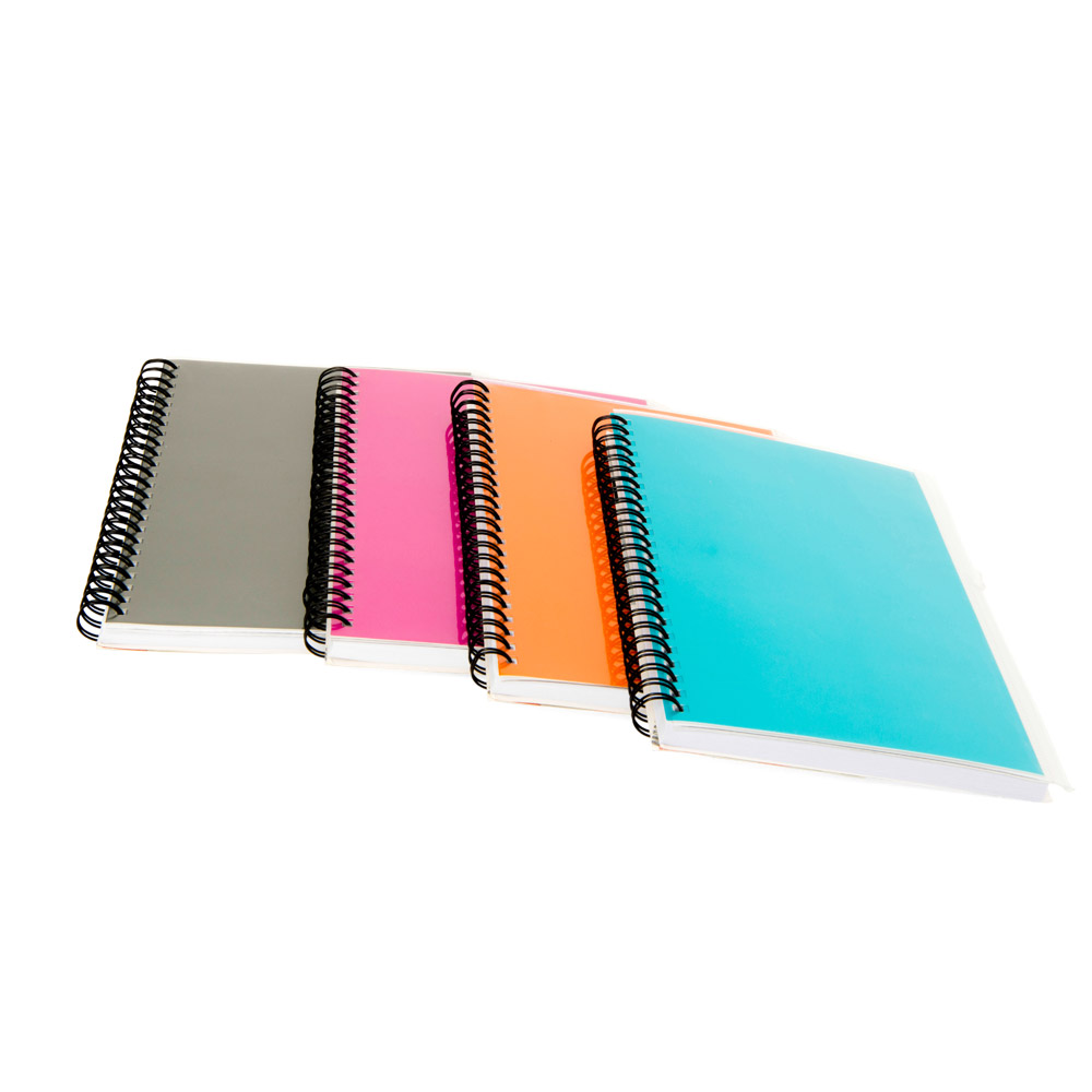 Block notes ad anelli con tasca frontale, , large