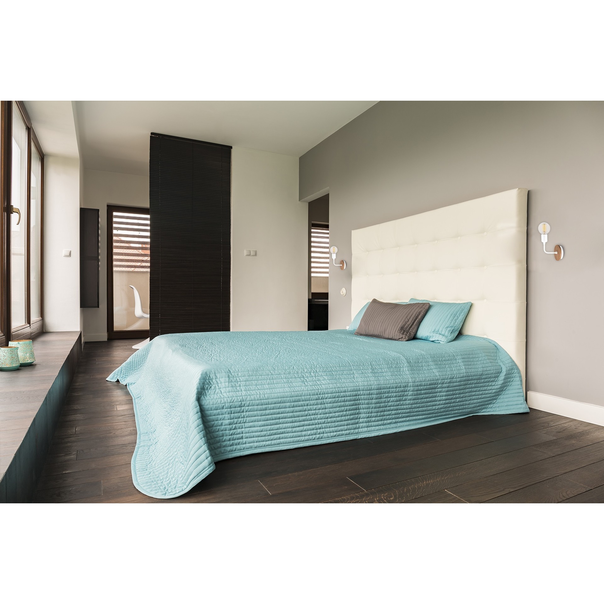 HOMEMANIA Lampada a Parete Simple Drop, bianca, , large