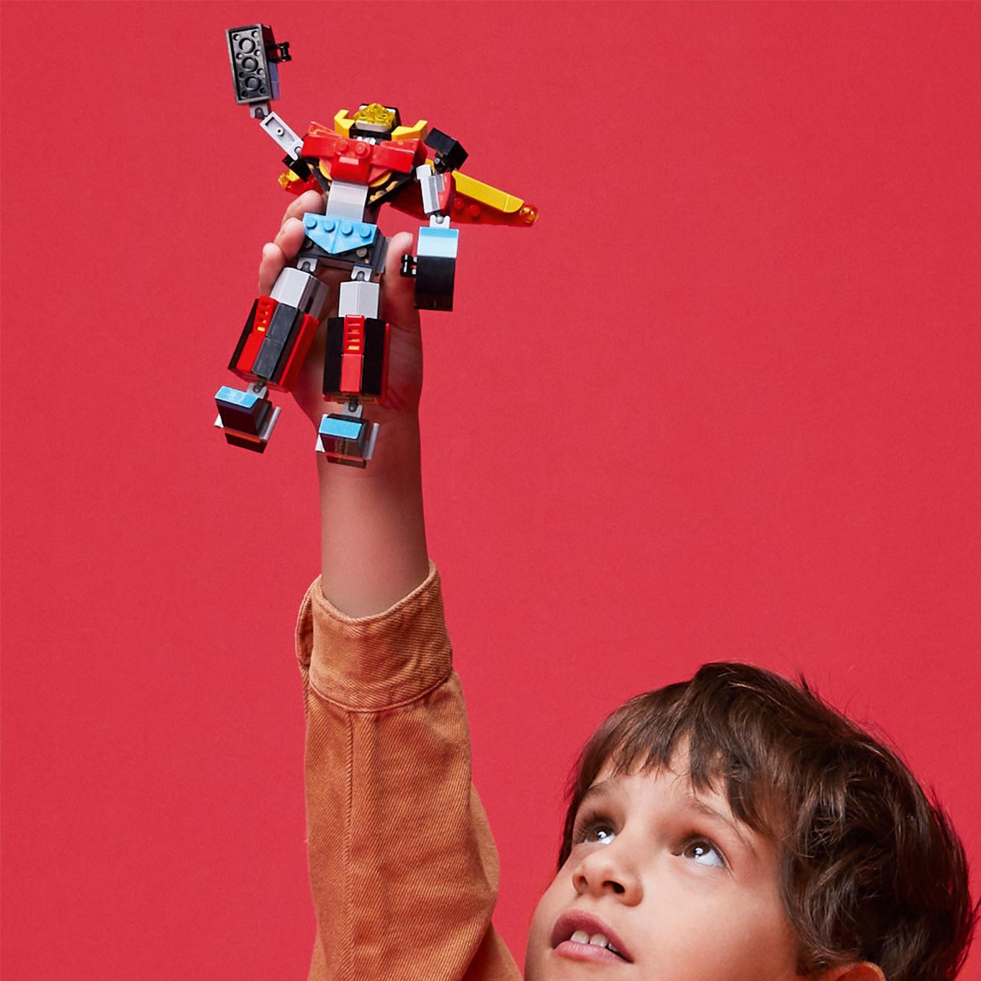 LEGO 31124 Creator 3in1 Super Robot, Set di Costruzioni in Mattoncini, Aereo e D 31124, , large