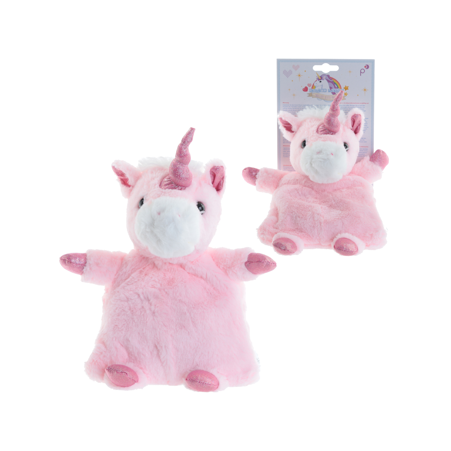 Peluche  termico con semi di grano e lavanda - Unicorno, , large