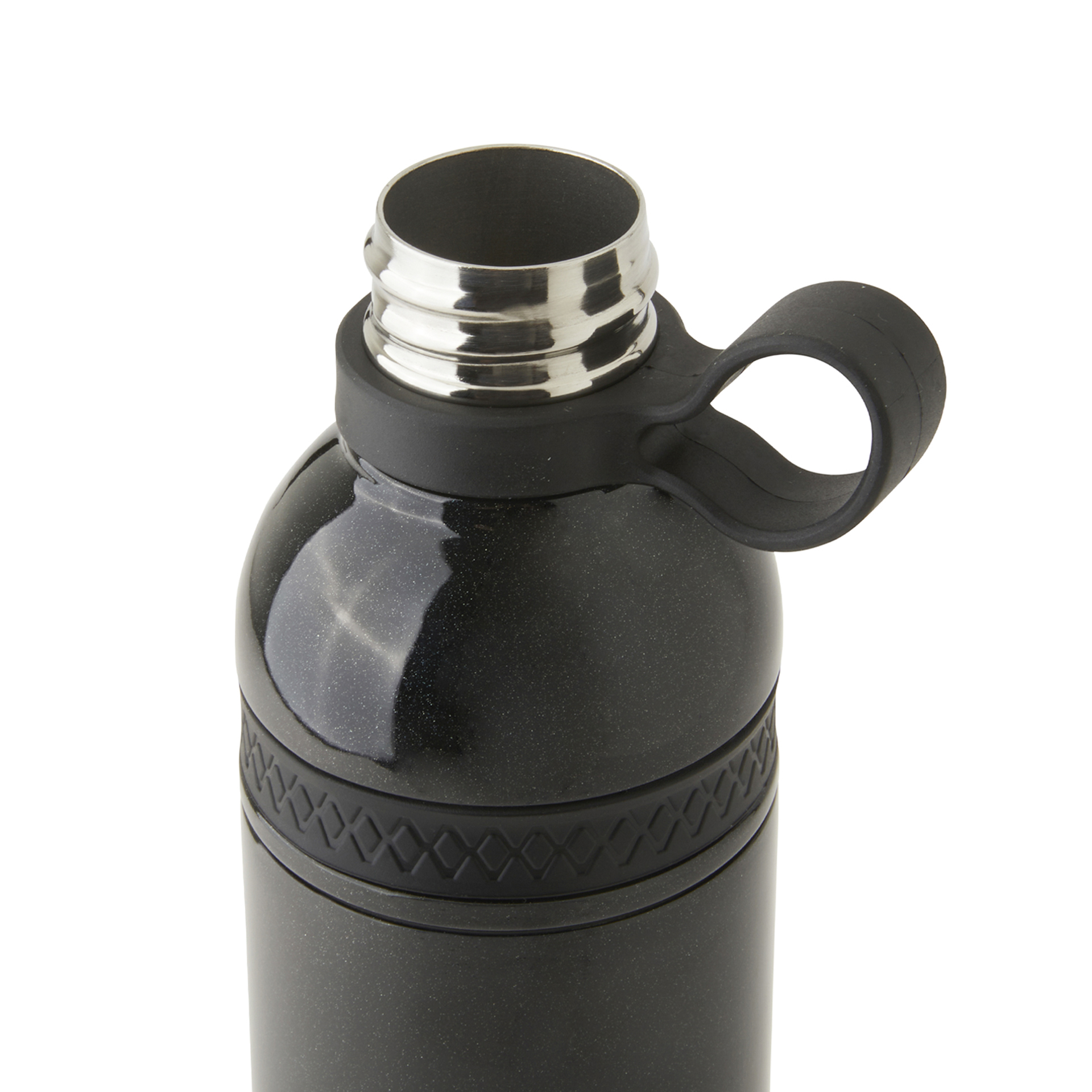 Borraccia Termica Nera Con Doppia Apertura - Acciaio Inox – 550 Ml, , large