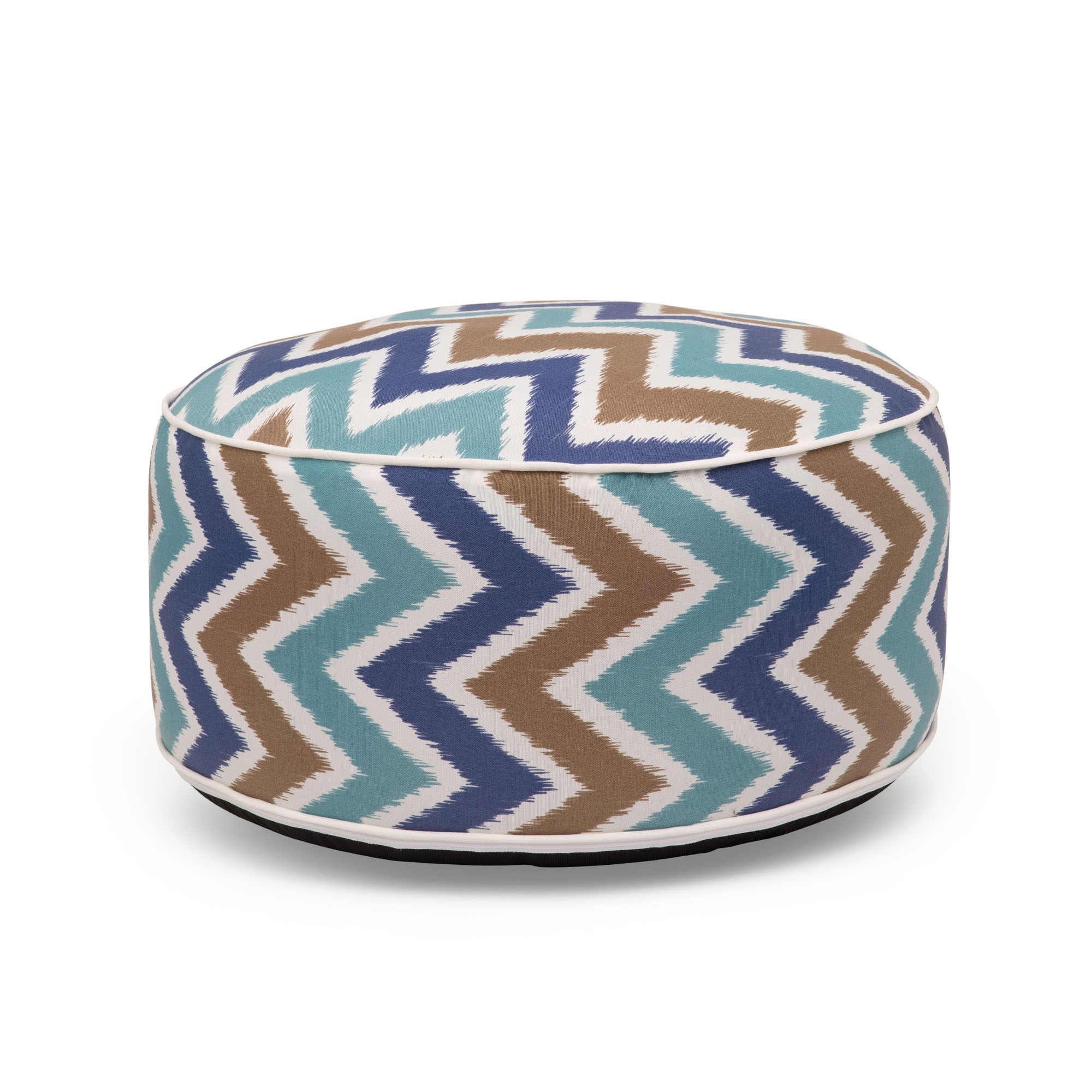 Pouf gonfiabile impermeabile, fantasia Zig Zag