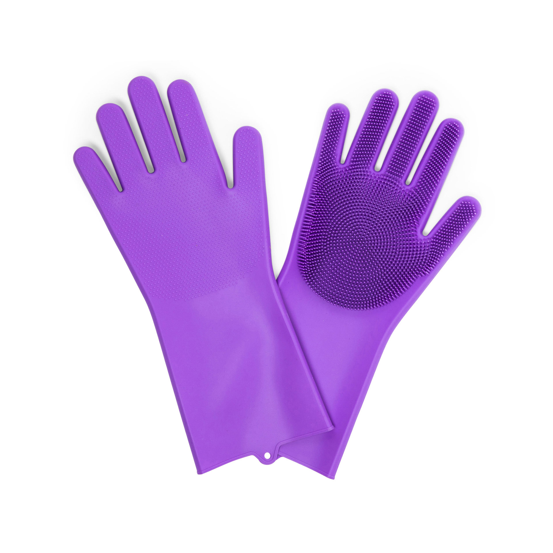 Guanti-spugna In Silicone - Colore Viola, , large