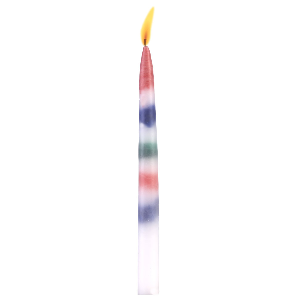 Set 2 candele con cera multicolor, , large