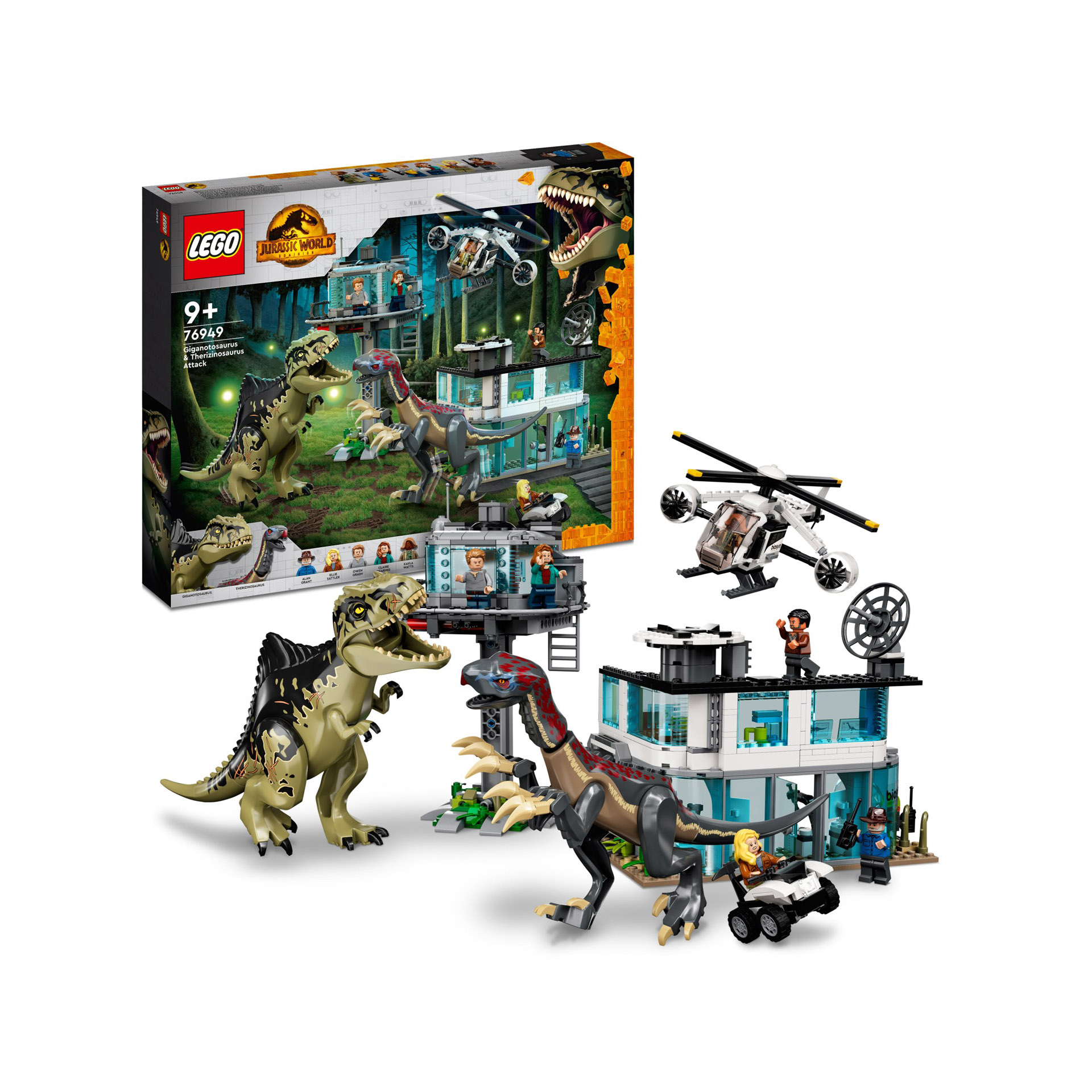 LEGO 76949 Jurassic World l'Attacco del Giganotosauro e del Terizinosauro, Dino 76949, , large
