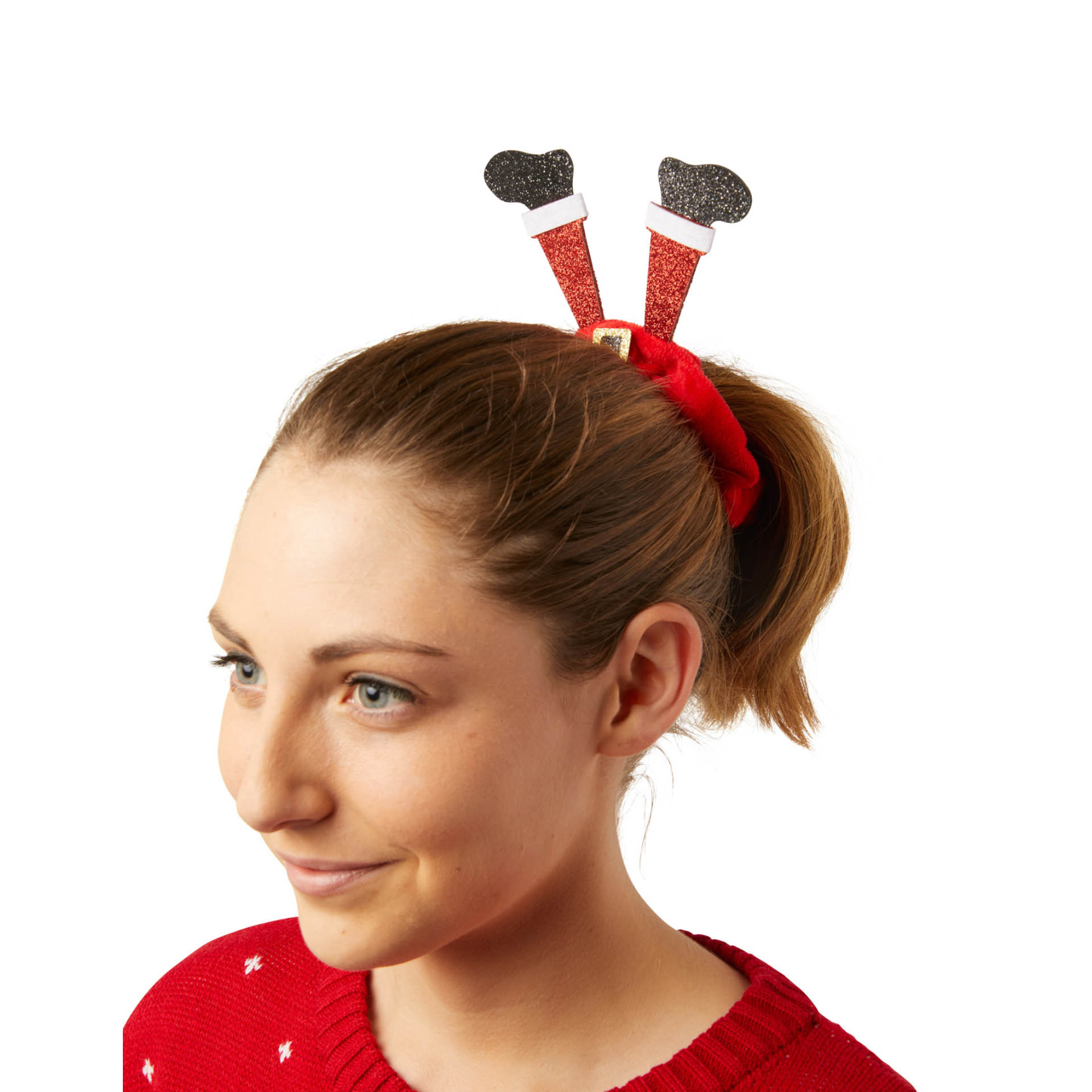 Elastico per capelli natalizio, Babbo Natale, , large