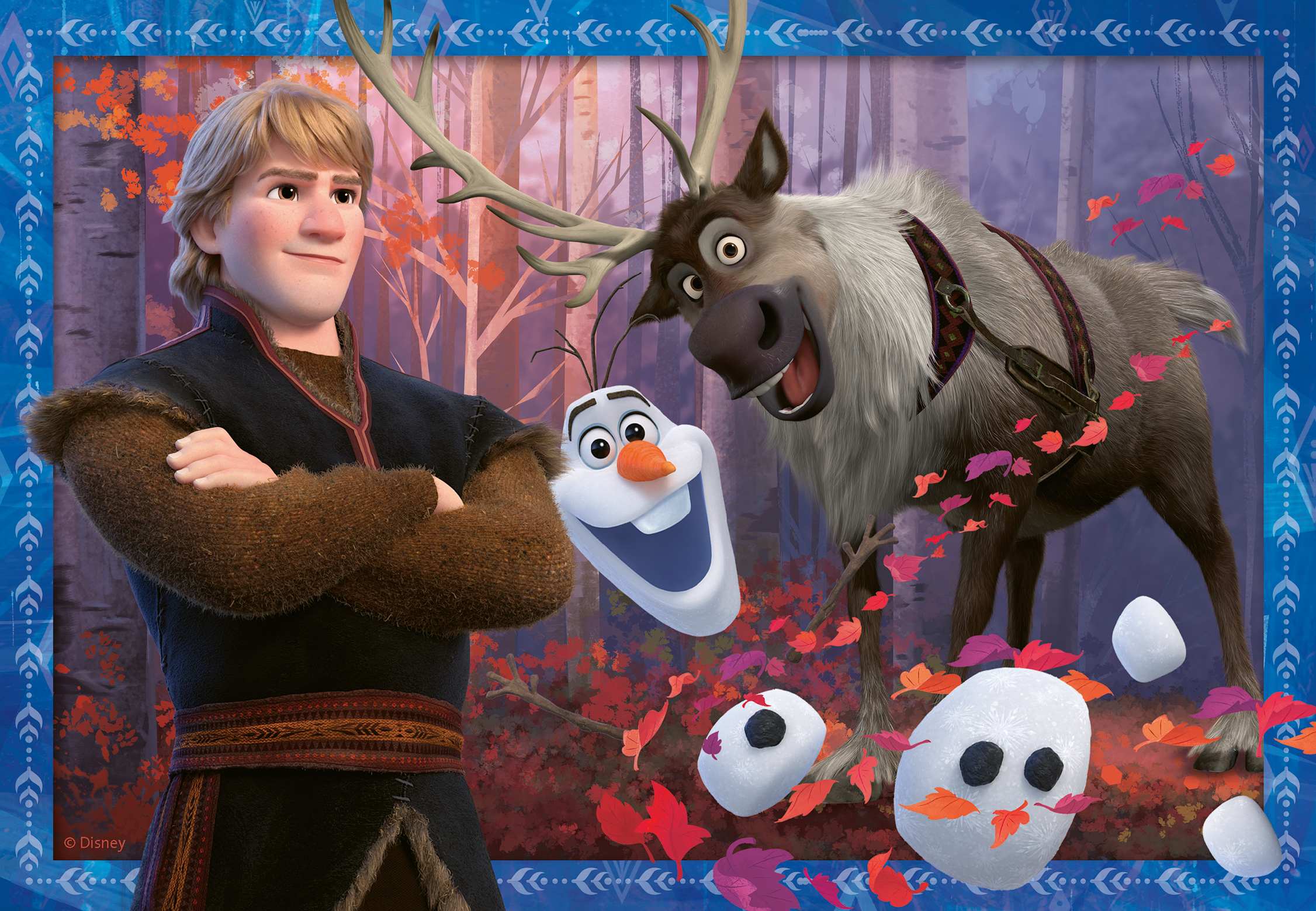 Ravensburger Puzzle 2x24 pezzi 05010 - Frozen, , large