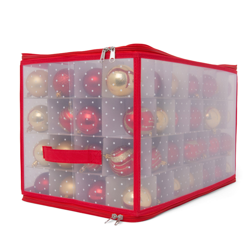 Contenitore per palline di Natale, dim. 52,5 x 30 x 30 cm