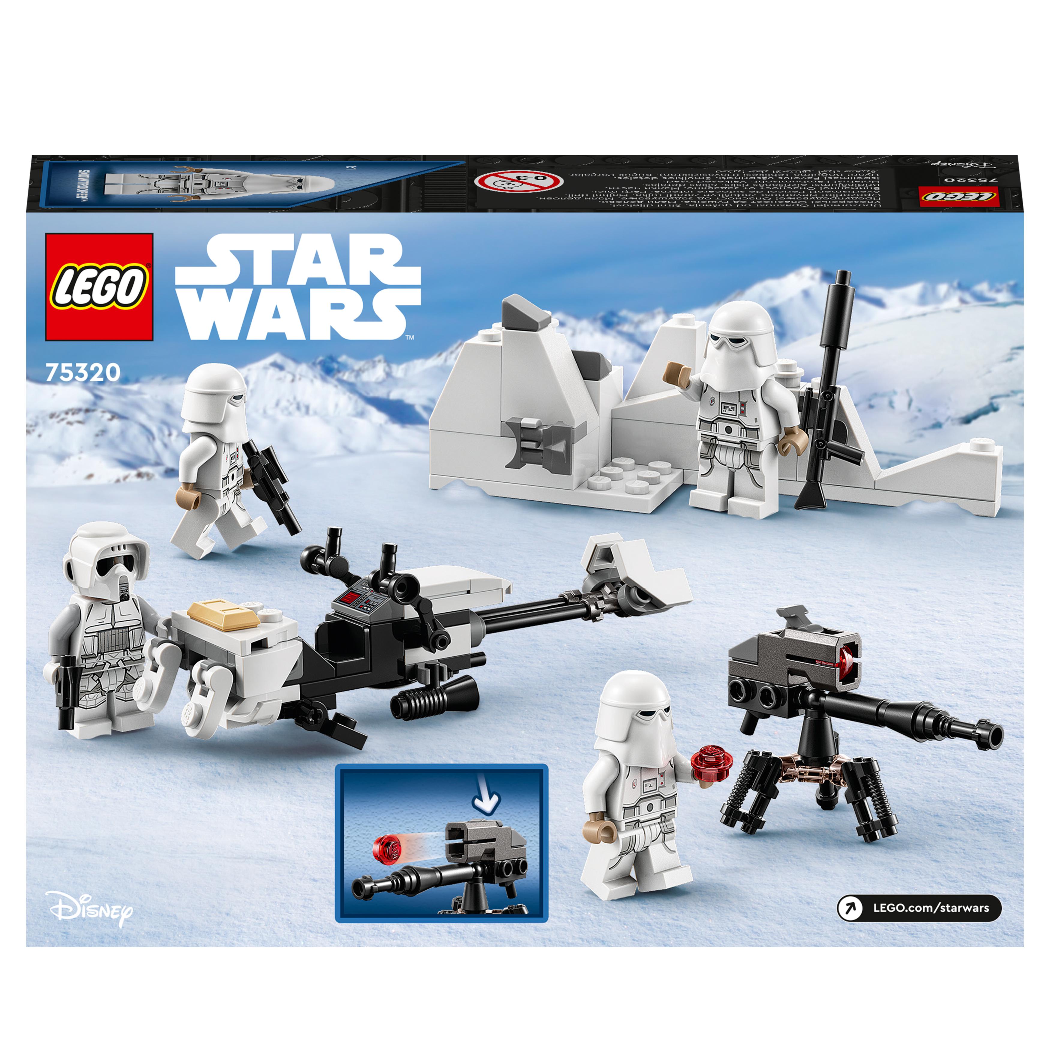 LEGO Star Wars Battle Pack Soldati Artici, Include 4 Personaggi, Giocattoli per 75320, , large
