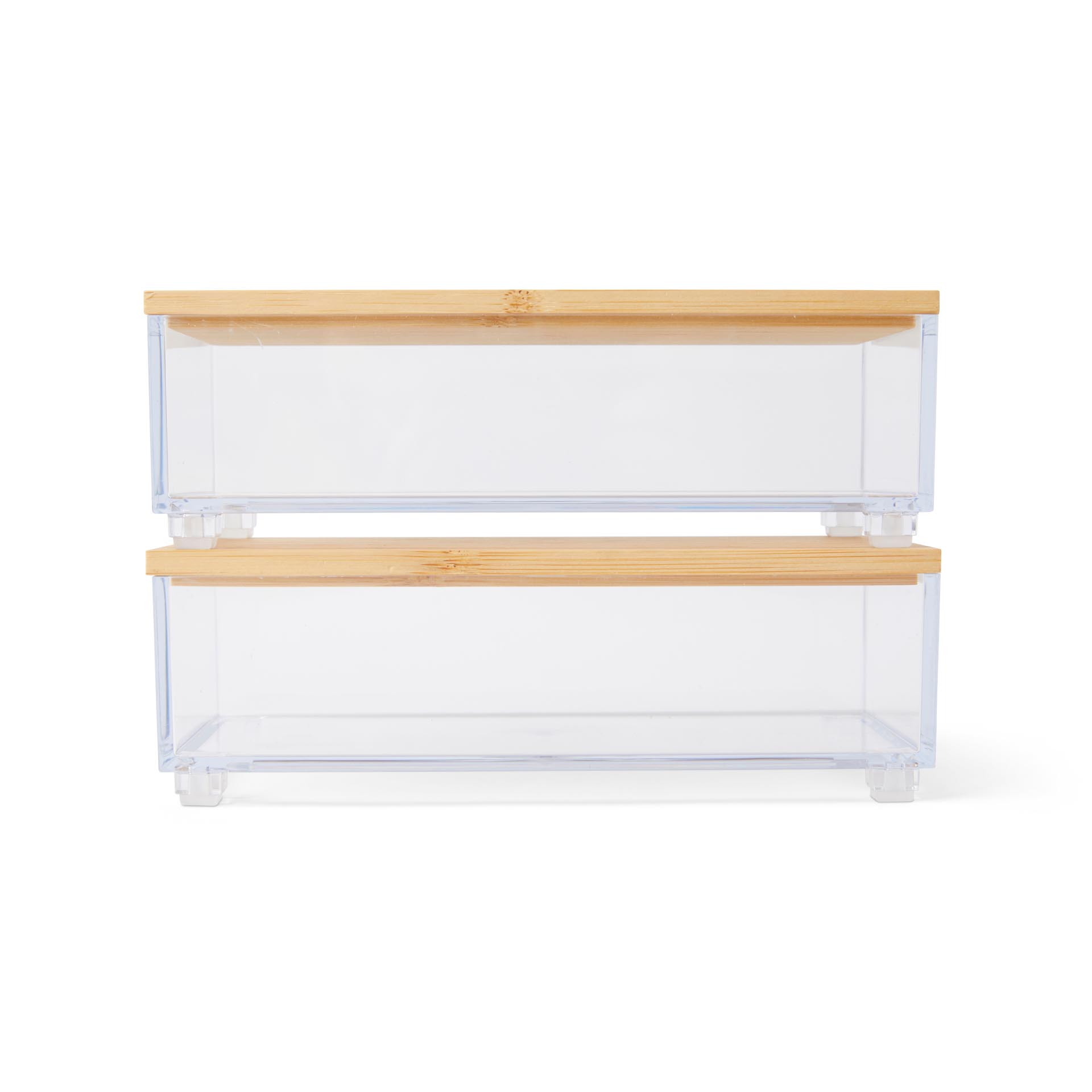 Contenitore Con Coperchio In Bambù - Set Da 2 Pz, , large